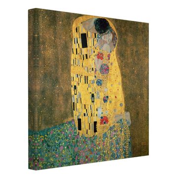 Bilderdepot24 Leinwandbild Kunstdruck Jugendstil Gustav Klimt Der Kuß gold Bild auf Leinwand XXL, Kunst & Malerei, Bild auf Leinwand; Leinwanddruck in vielen Größen