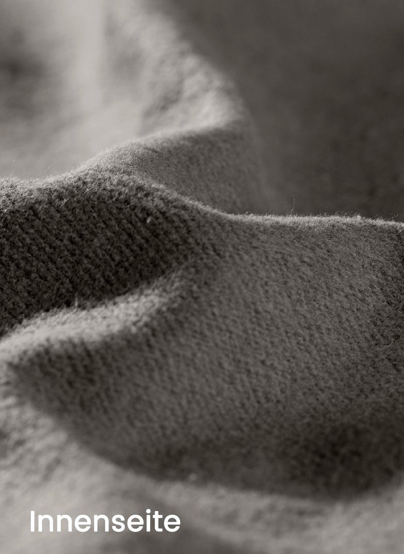 TRIGEMA Kapuzensweatshirt aus Sweat-Qualität Trigema Kapuzenshirt taupe-melange