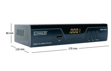 Schwaiger DSR812HD Satellitenreceiver (Eingebauter Mediaplayer)
