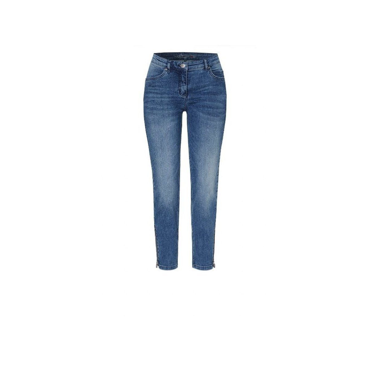 TONI 5-Pocket-Jeans mittel-blau (1-tlg)
