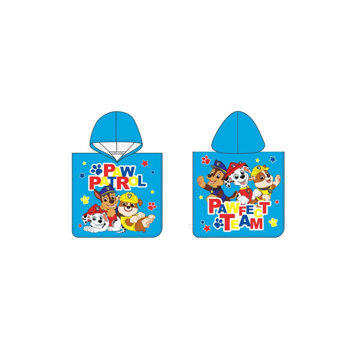 PAW PATROL Poncho Paw Patrol Poncho 50x115cm – Strandhandtuch Pawfect Team