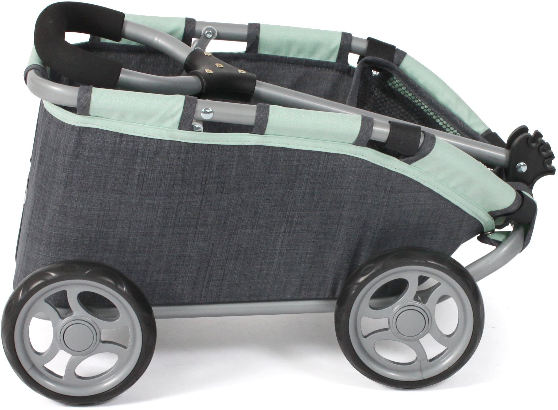 CHIC2000 Puppen Ziehwagen Skipper, Jeans Grey-Mint