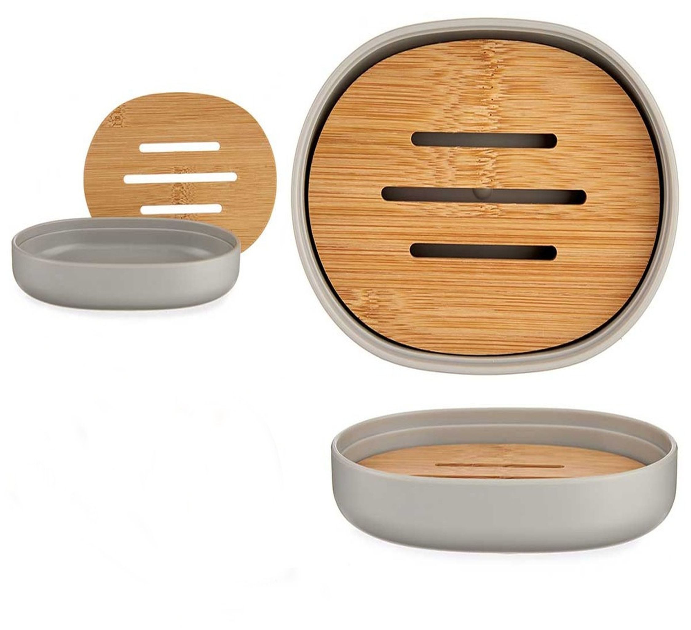 emeco Seifenschale Seifenablage Naturholz Bambus Seifenschale Seifenaufbewa günstig online kaufen