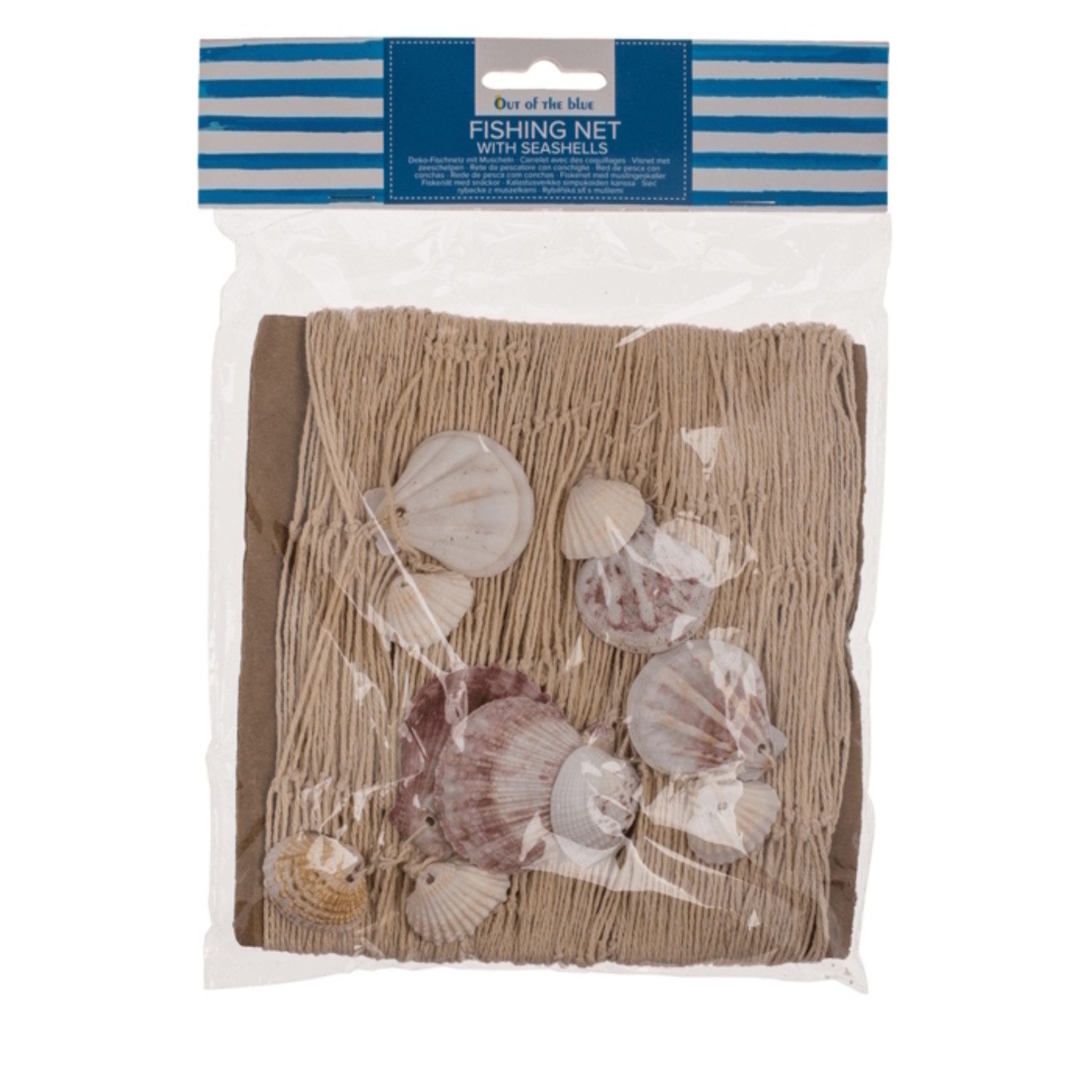 Out of the Blue Dekofigur Fischernetz Dekoartikel mit Muscheln günstig online kaufen