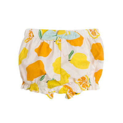 suebidou Shorts Baby Shorts kurze Puffhose für Baby Mädchen mit Sommerfrüchten