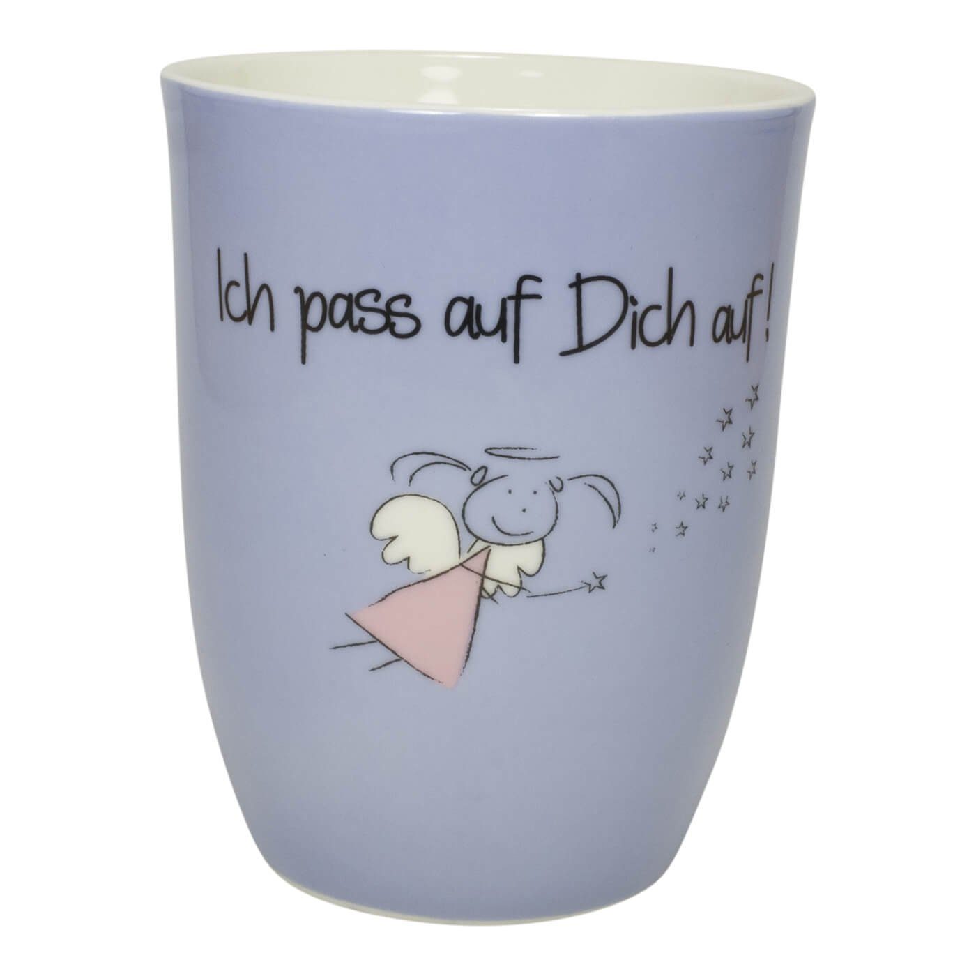 MEA LIVING Tasse Mea Living Tasse Becher lila "Ich pass auf Dich auf!" 500 ml