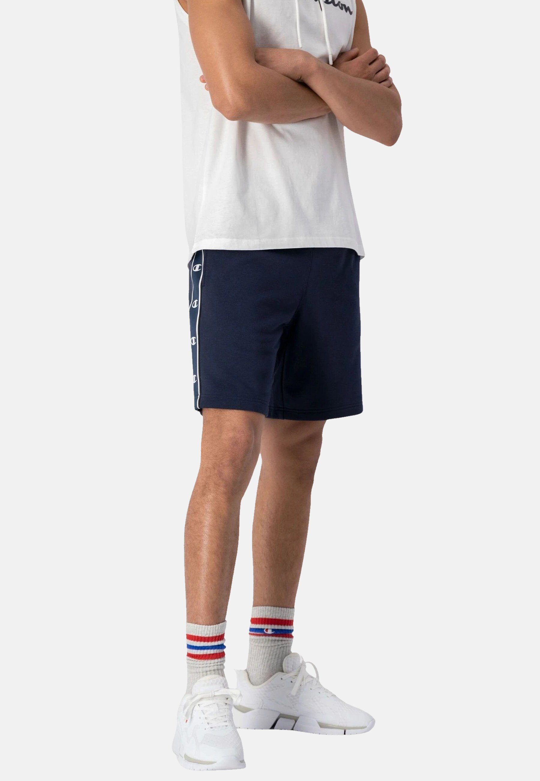 mit aus (1-tlg) French Champion Terry Shorts Sweatshorts dunkelblau Sweat-Shorts schwerem