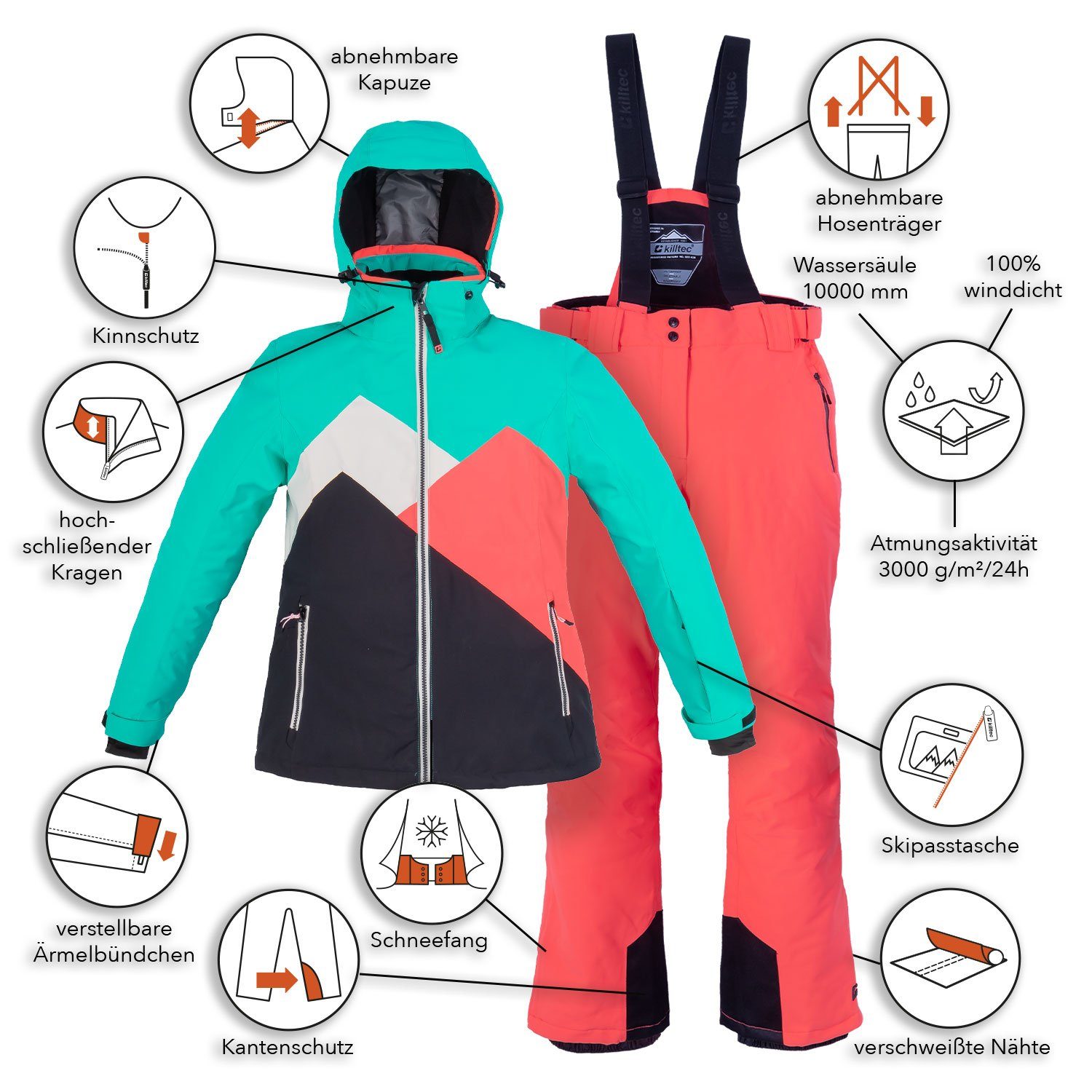 Killtec Skianzug Damen Skijacke + Skihose günstig online kaufen