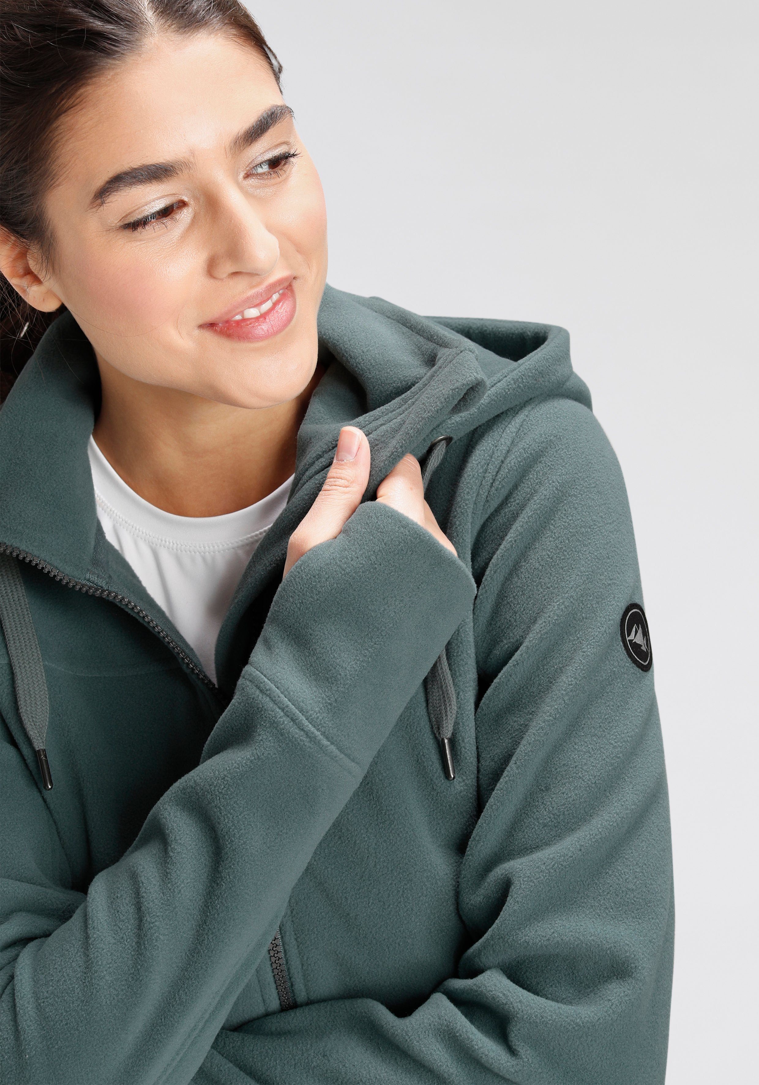 Polarino Fleecejacke aus Fleece, atmungsaktiv, schnell trocknend