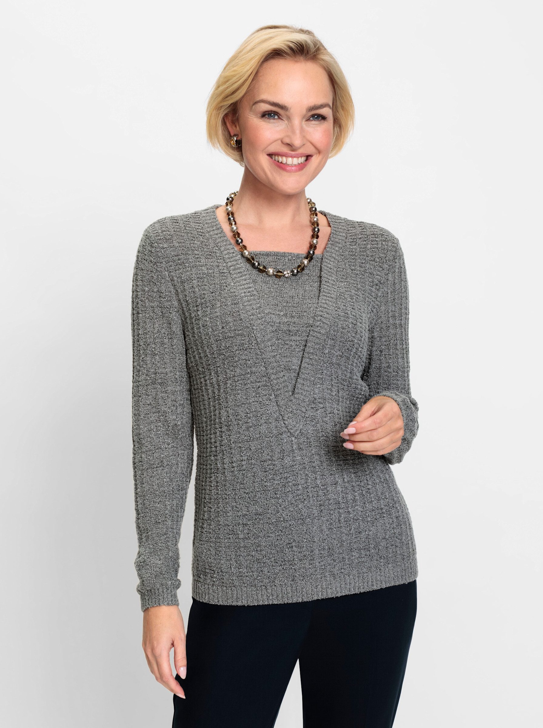 Witt Strickpullover Bouclé-Pullover . günstig online kaufen