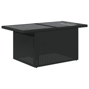 vidaXL Gartenlounge-Set 6-tlg. Garten-Sofagarnitur mit Kissen Schwarz Poly Rattan, (1-tlg)