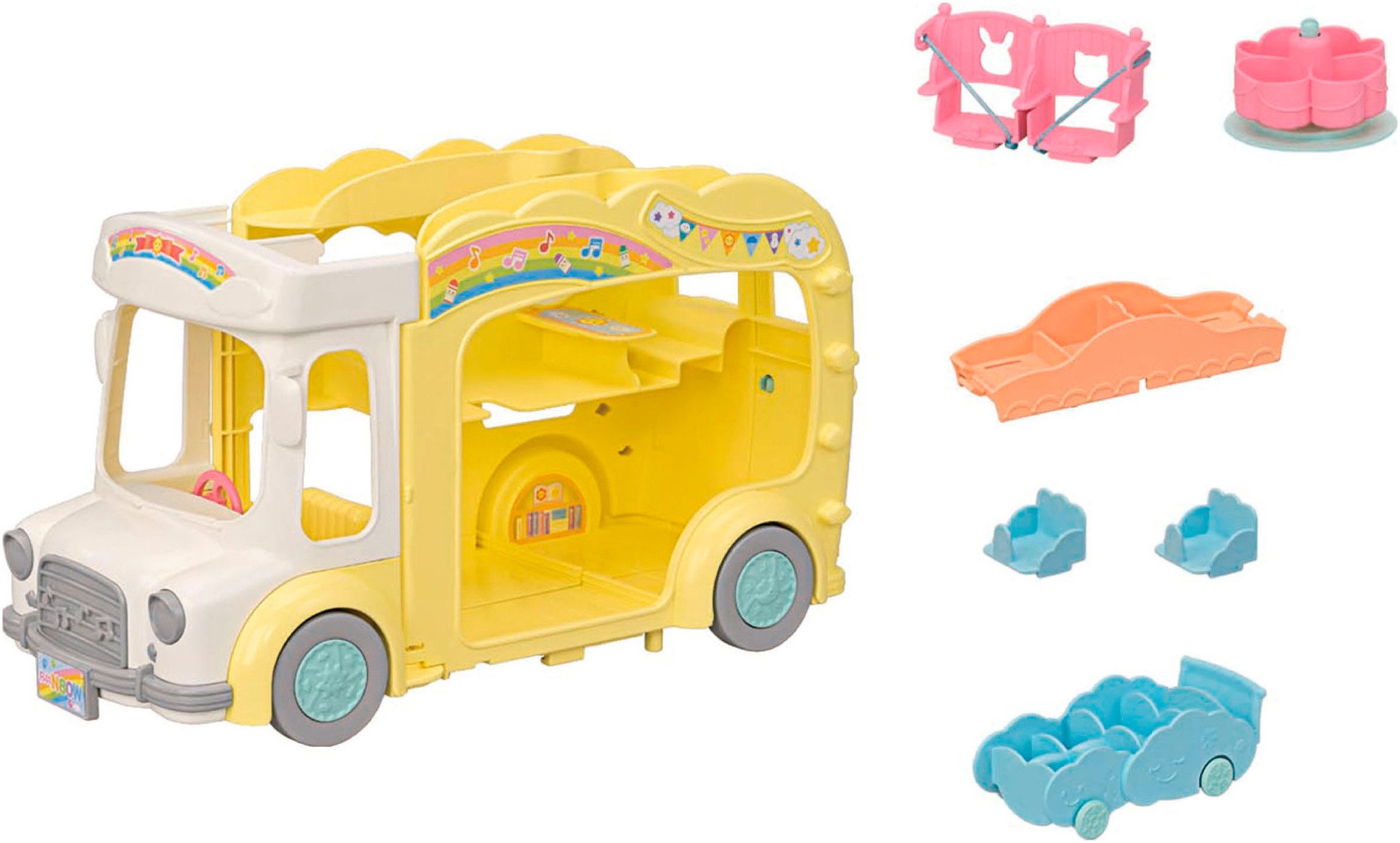 Sylvanian Families Spielzeug-Bus Erlebniskindergarten Bus Regenbogen (5744) günstig online kaufen
