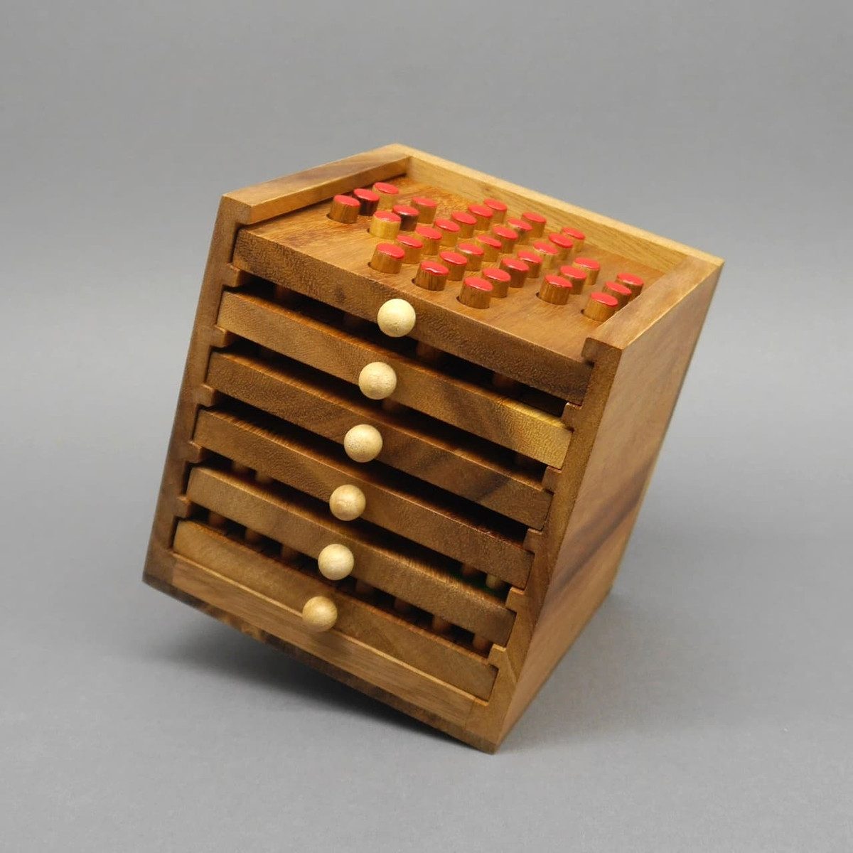 ROMBOL Denkspiele Spiel SPIELESAMMLUNG - 6 verschiedene Brettspiele, Brettspiel, Holzspiel