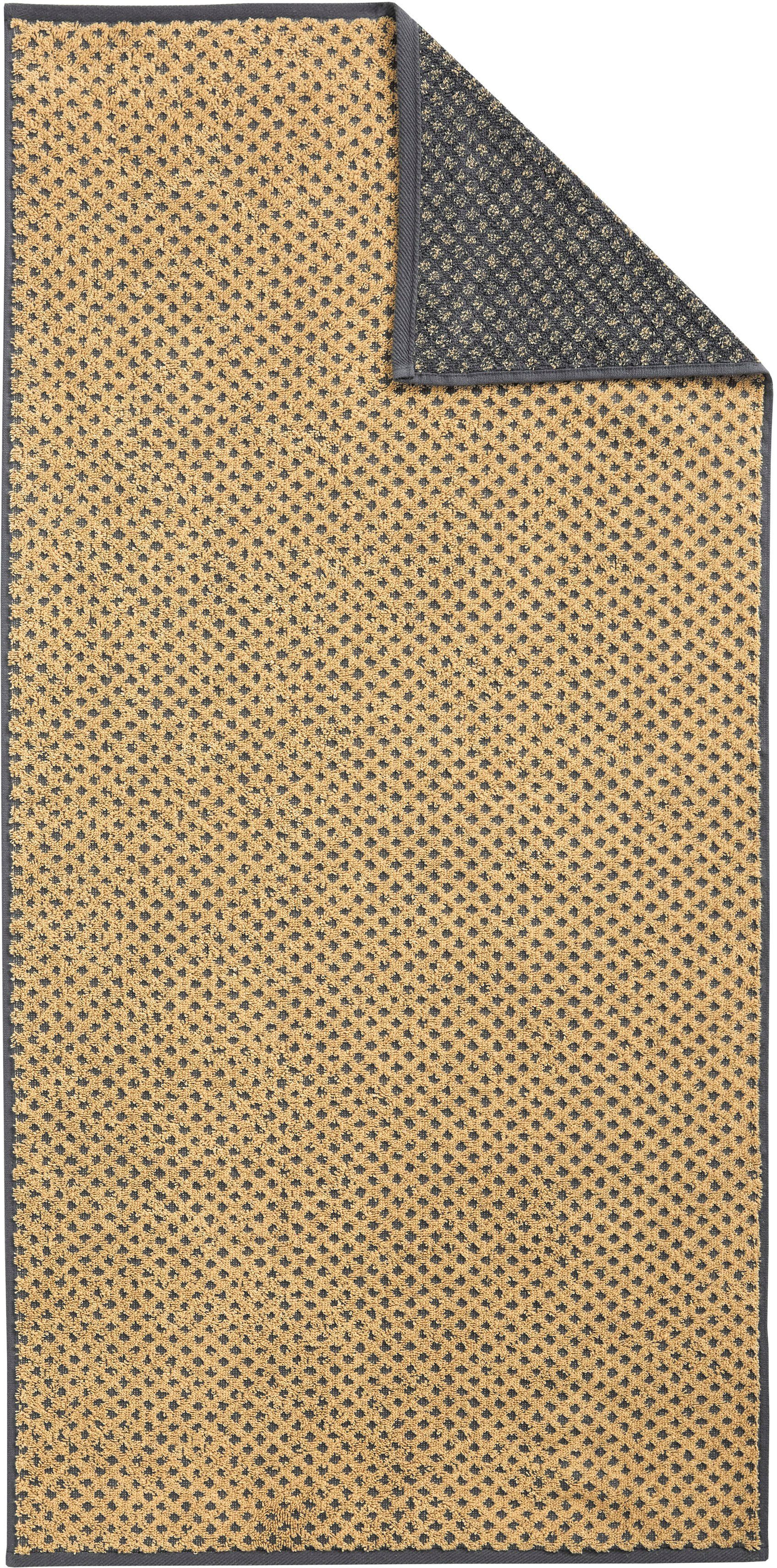 Dyckhoff Handtuch Set Golden Shades Rhombus, Walkfrottier (Set, 6-St), Kuschelig weich; 4 Handtücher (50x100cm), 2 Duschtücher (70x140cm)