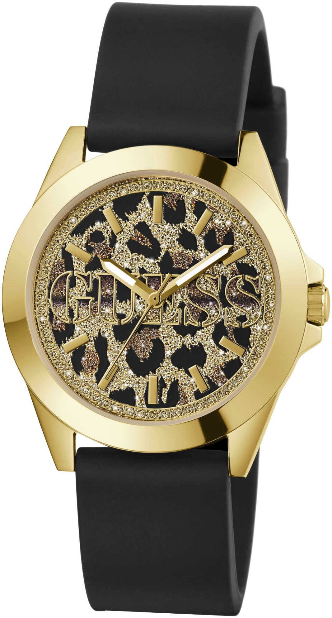 Guess Quarzuhr MENAGERIE GW0749L2, Armbanduhr, Damenuhr, Silikonarmband, Mi günstig online kaufen