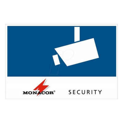 Monacor Warnaufkleber Monacor CCTV-LABL/OS außenklebender Video-Aufkleber Alarmanlage