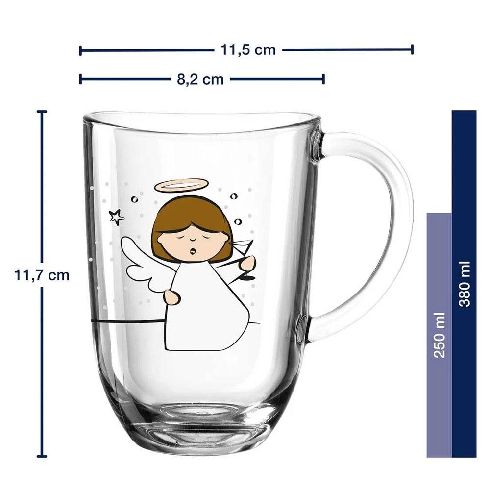 LEONARDO Geschirr Leonardo Tasse hitzebeständiges Glas Engel (380ml) günstig online kaufen