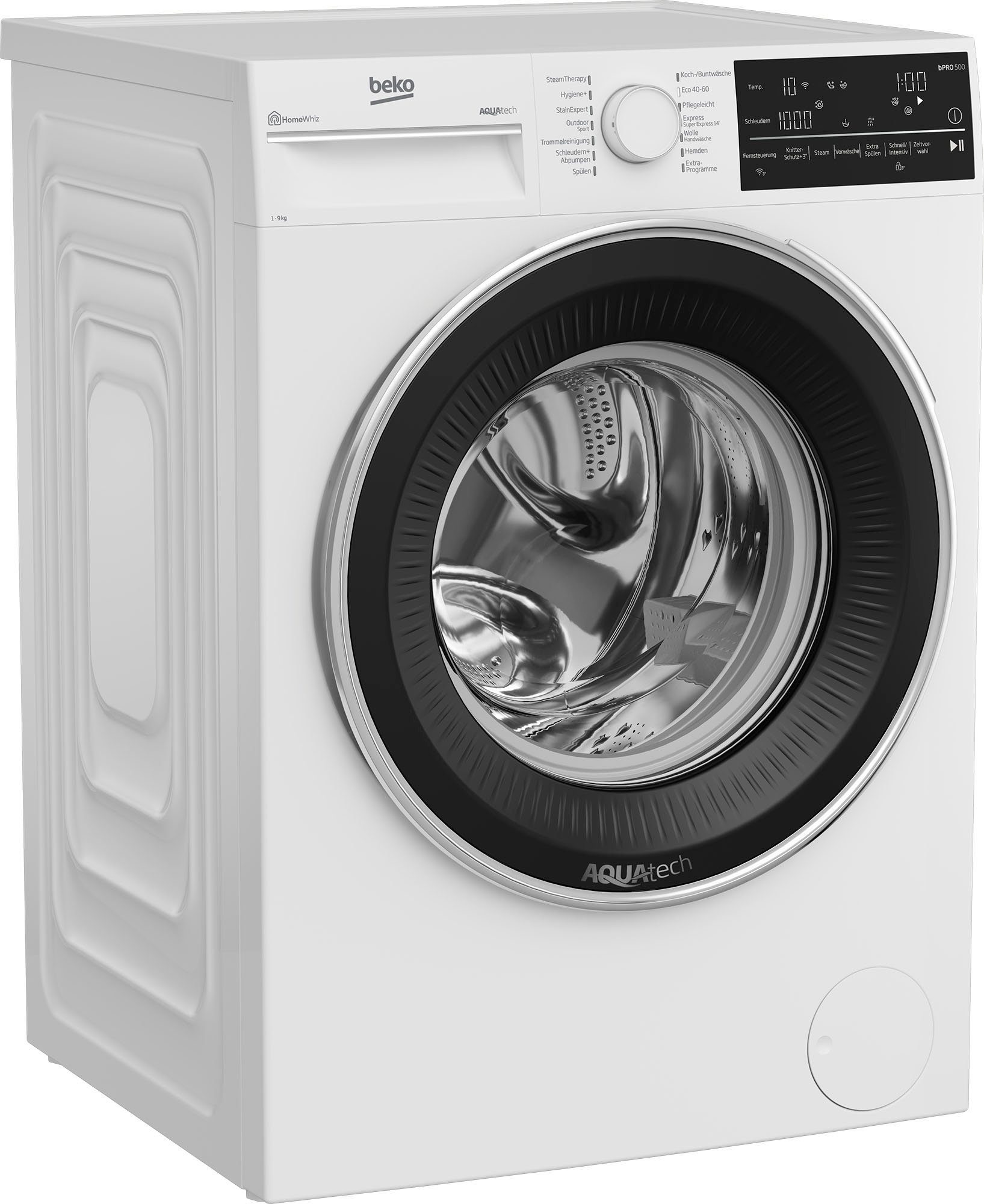 BEKO Waschmaschine B5WFT89418W, 9 kg, 1400 U/min, Hygien +  (allergikergeeignet)