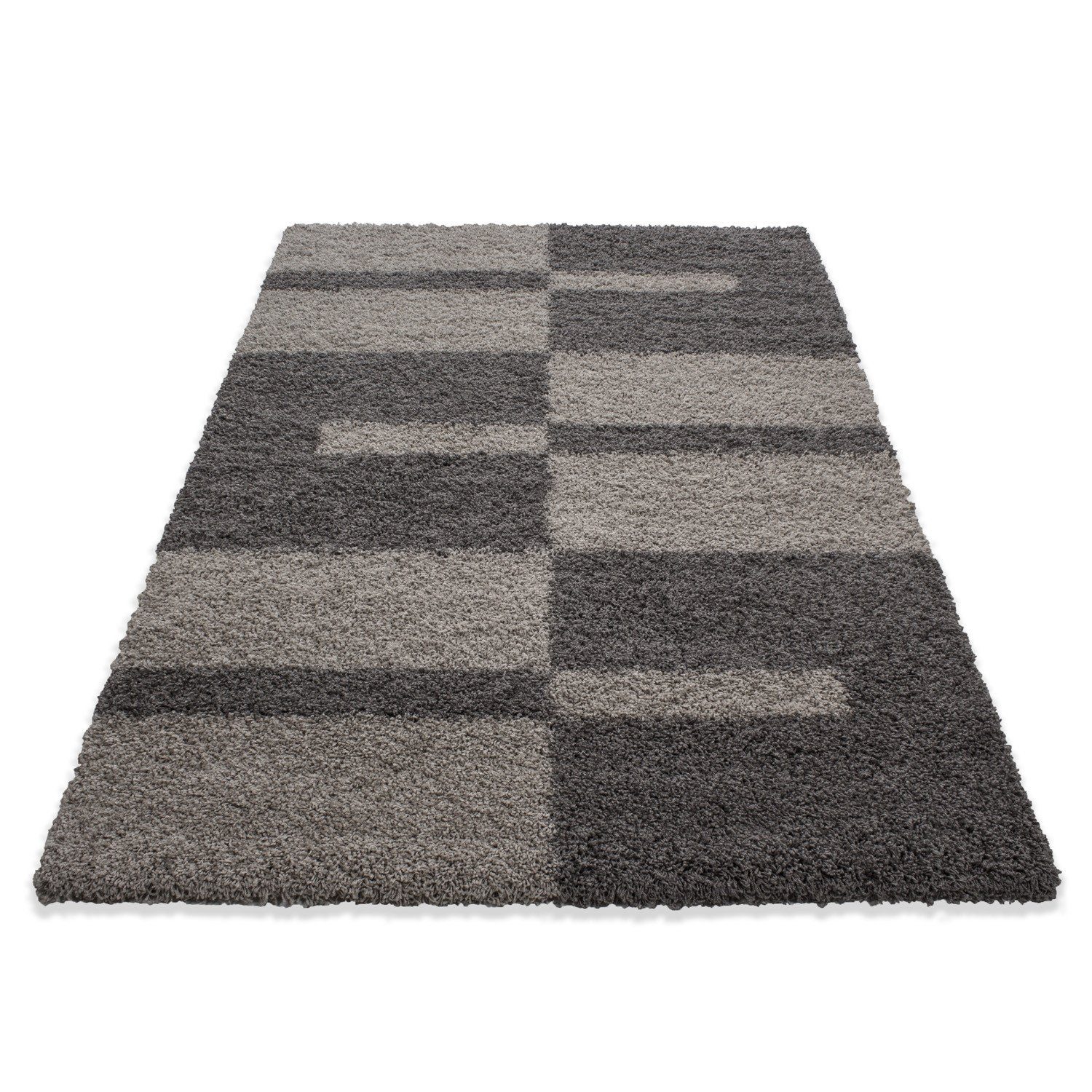 Teppich Boss Teppich Hochflor Teppich Gianna Taupe, rechteckig, Höhe: 30 mm