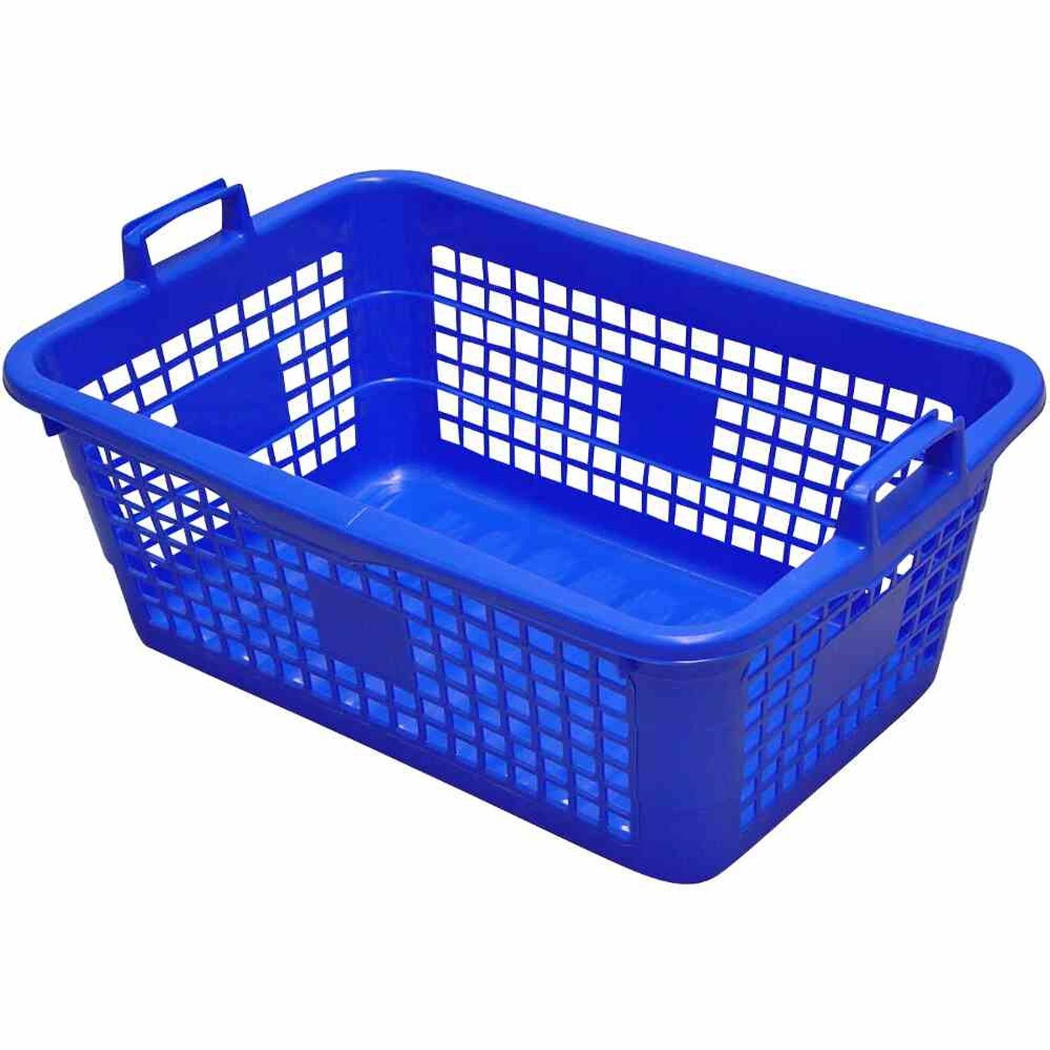 Wäschekorb Wäschekorb eckig 26 l, 50 cm, blau