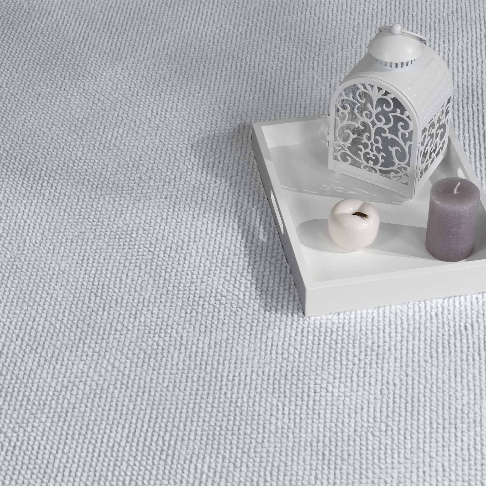 TaraCarpet Teppich Teppich Tiber in Hasenfelloptik uni Bubbels, rechteckig, Höhe: 14 mm, Hasenfell Bubbles grau Wohnzimmer Schlafzimmer Esszimmer 080X150