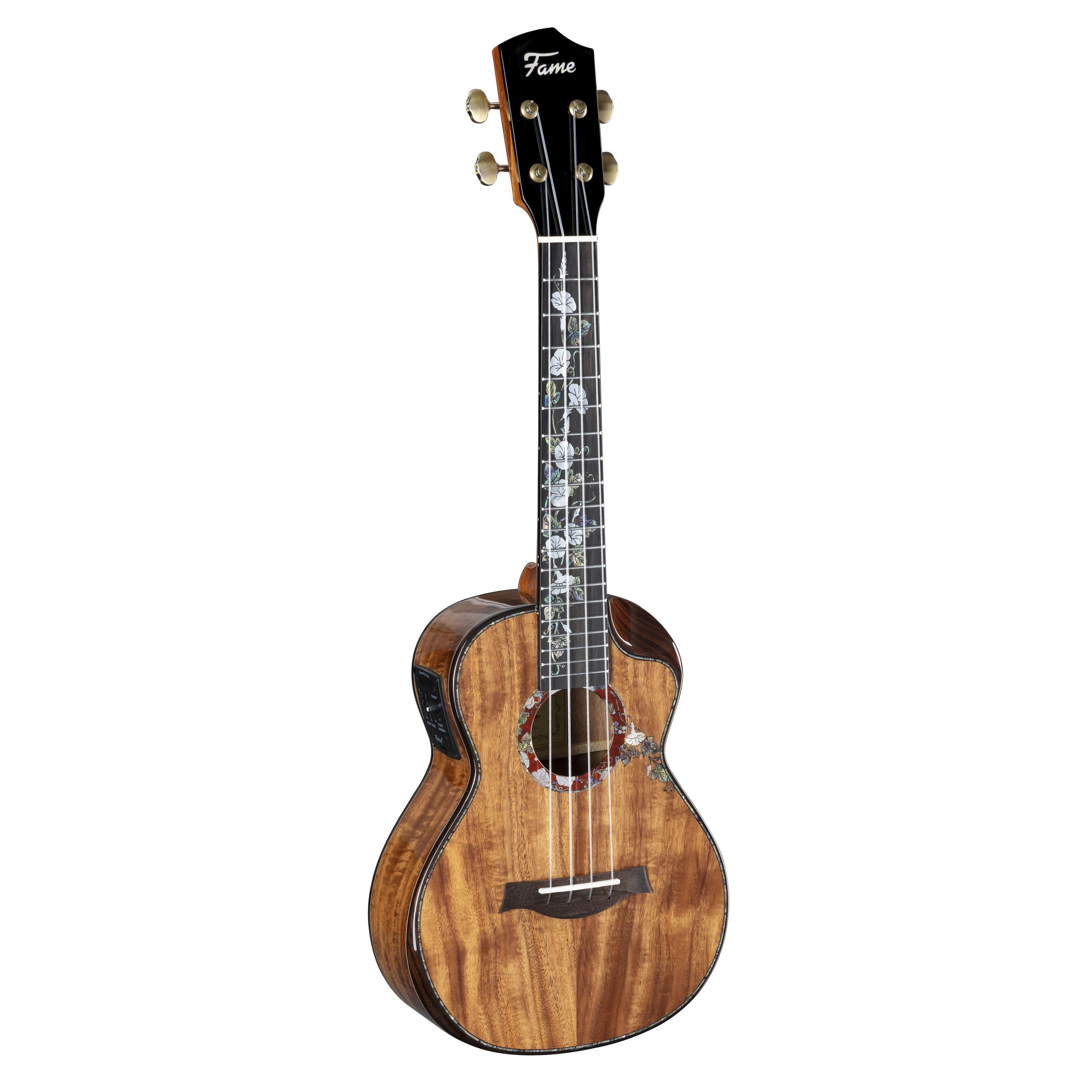 FAME Ukulele, Koa Deluxe Uke - Konzert Ukulele