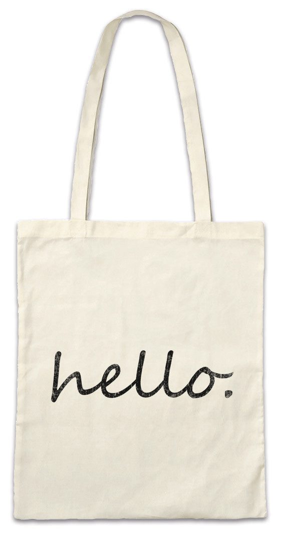 Beuteltasche Hello. Stofftasche Geek Nerd Science Scientist Programmierer