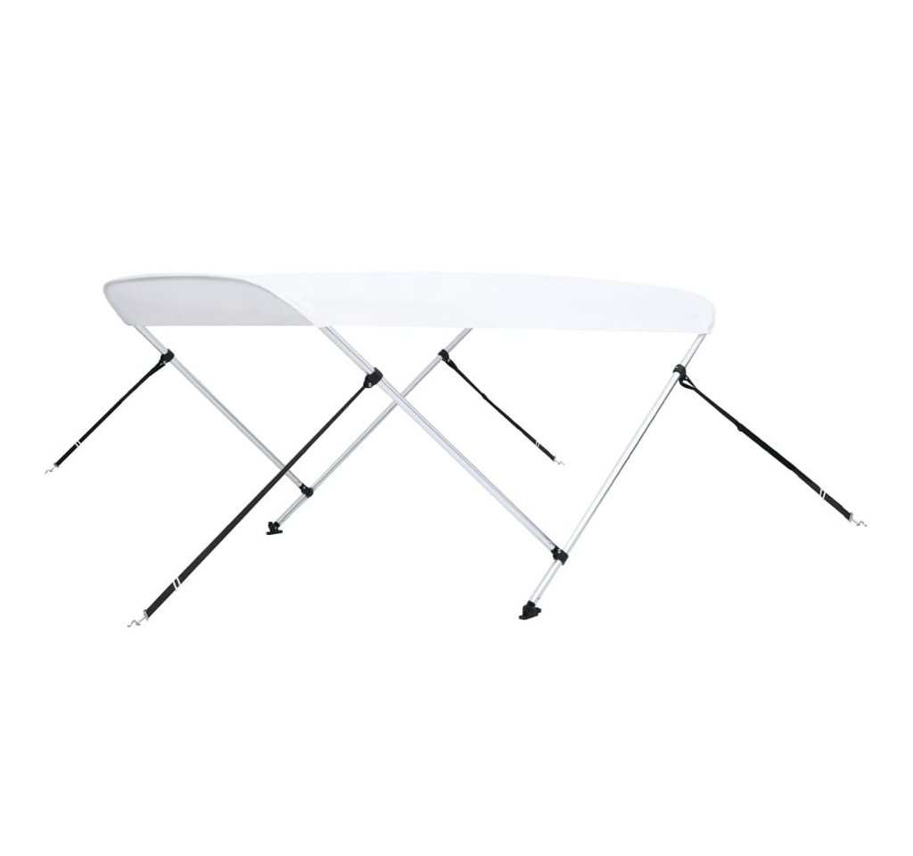 Thumbnail - vidaXL Schutzplane, 2-Bow Bimini Top Weiß 150x120x110 cm