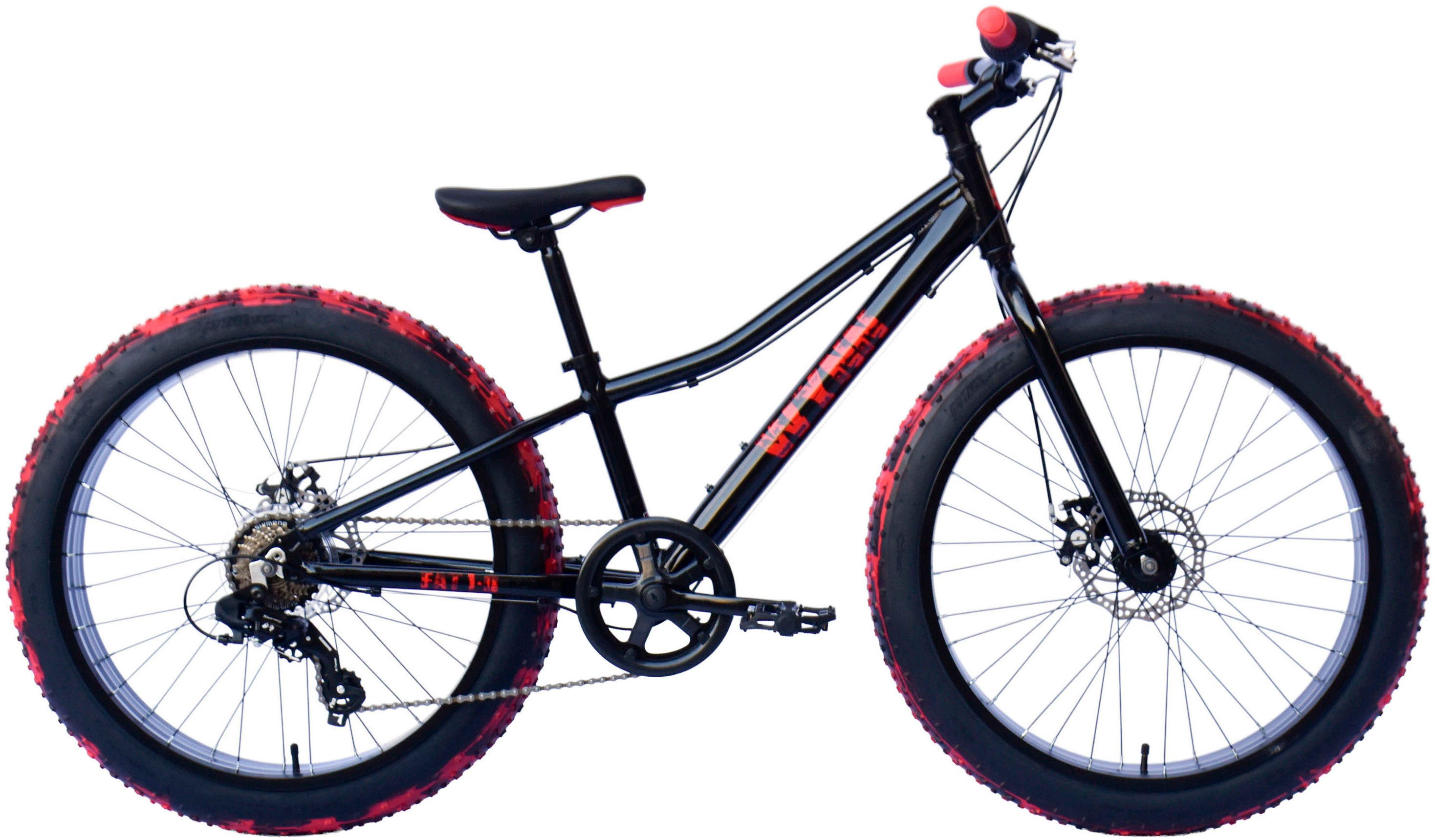 WYNN Jugendfahrrad FAT1.0, 7 Gang Shimano Tourney Schaltwerk, Kettenschaltung