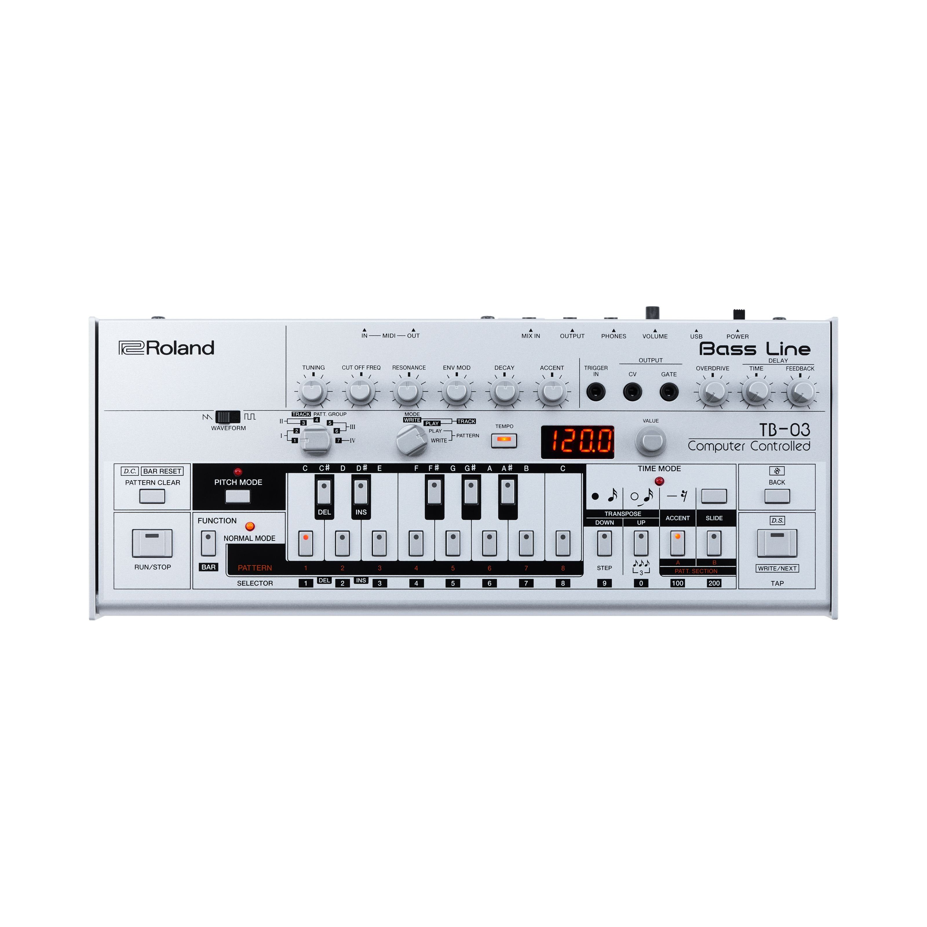 Roland Synthesizer (Synthesizer, Virtual Analog Synth), TB-03 - Virtual Analog Synthesizer