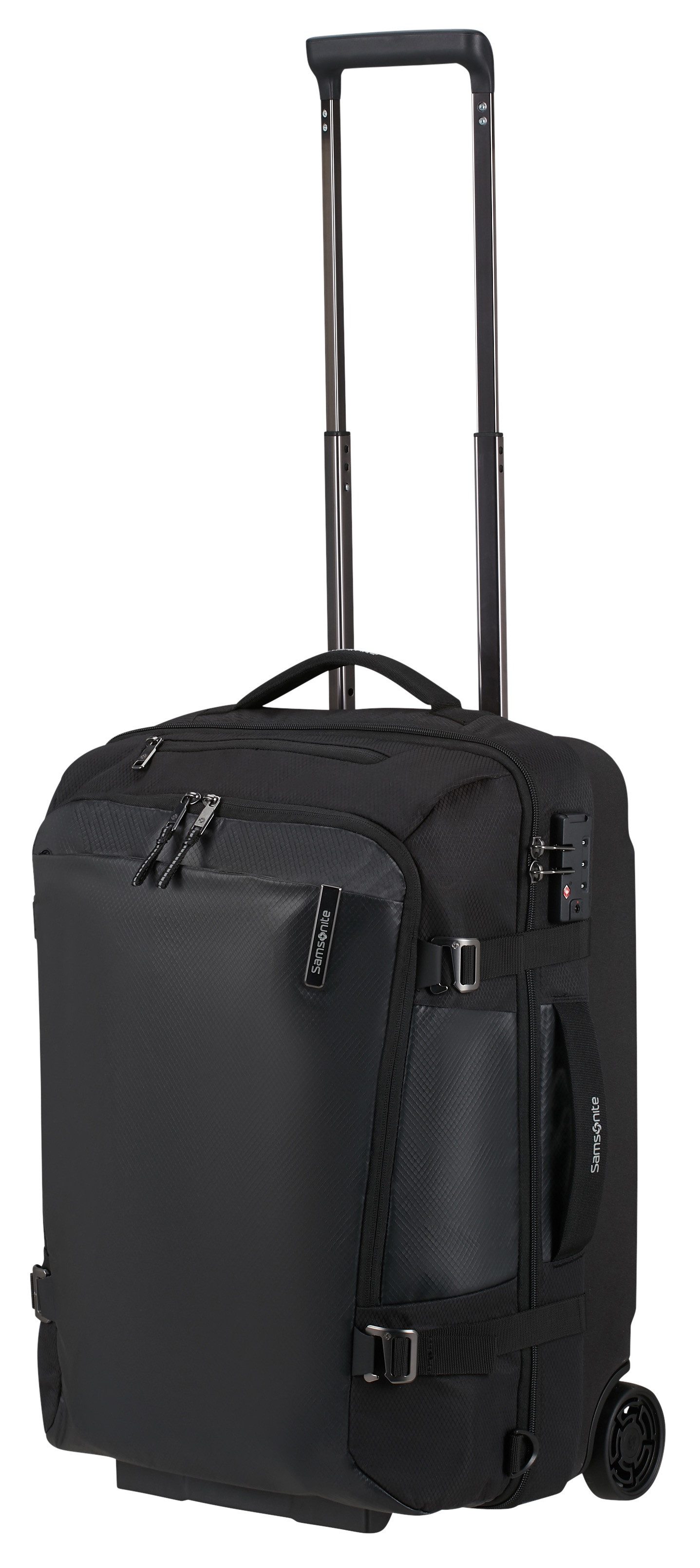 Samsonite Reisetasche ARMOX, 55 cm, Duffle mit Rollen TSA-Schloss Packgurte Trolley-Gestänge