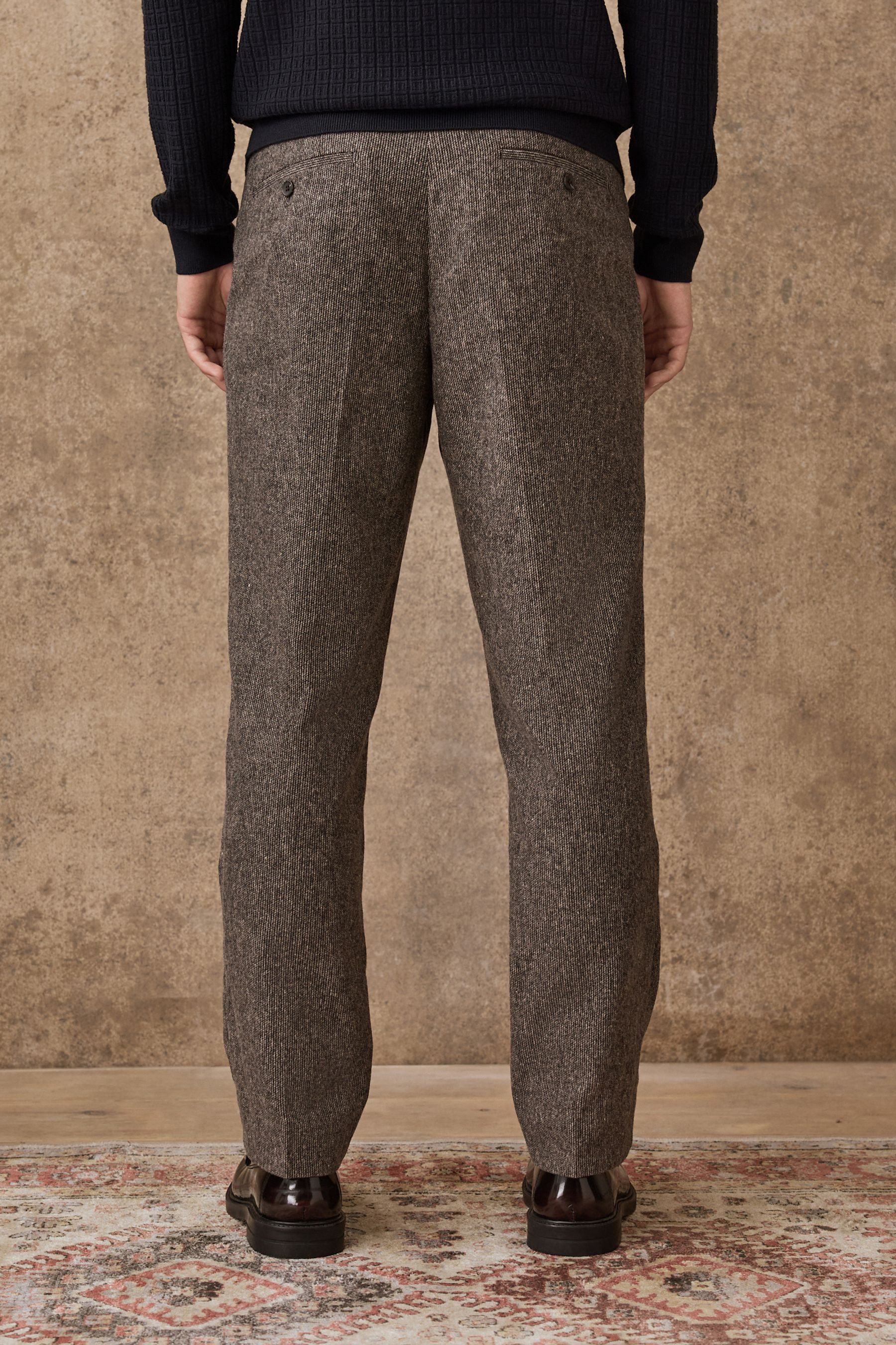 Next Stoffhose Regular Fit Nova Fides Hose mit eleganter Struktur (1-tlg)