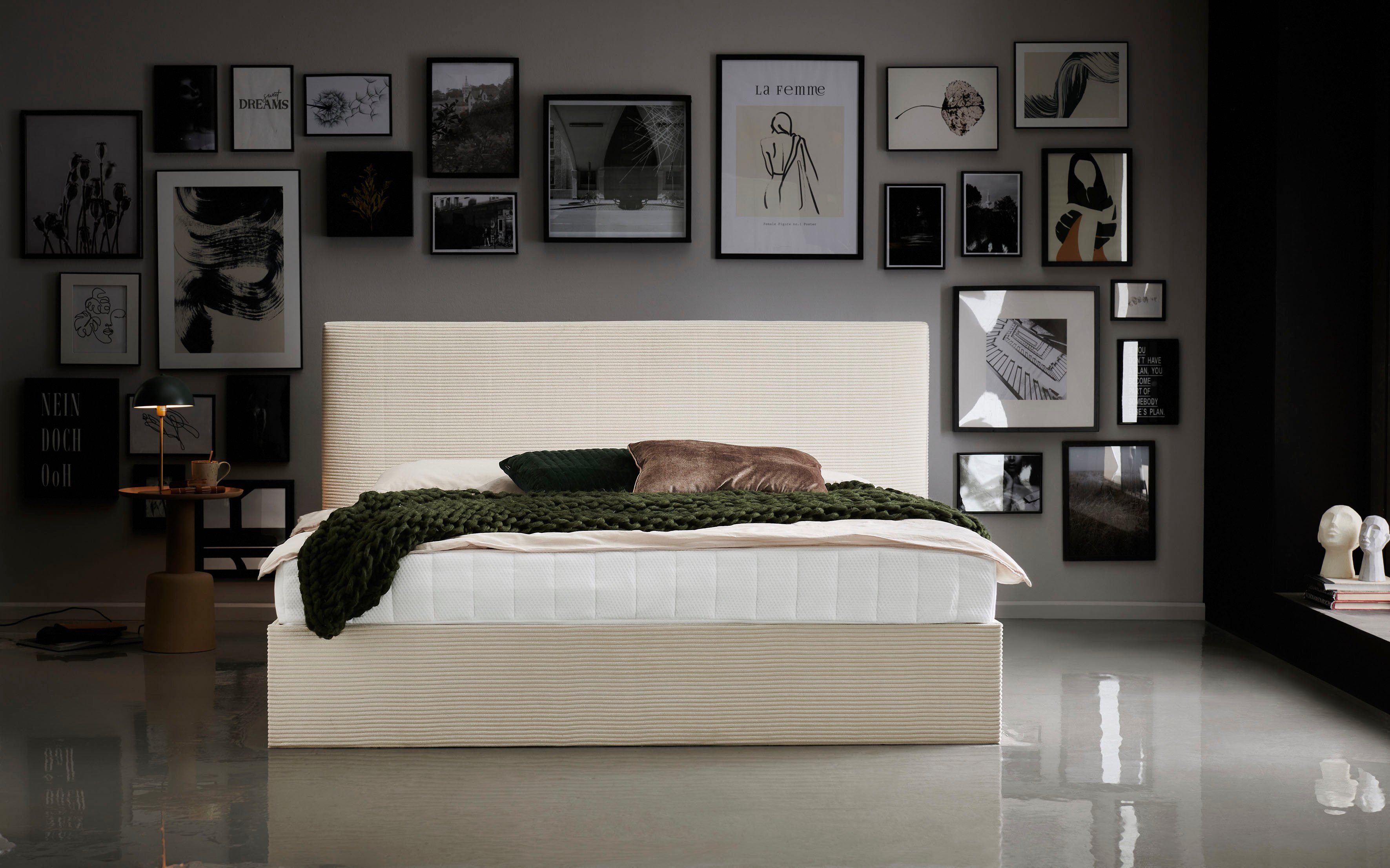 ATLANTIC home collection Bettgestell Melody, mit Bettkasten und Lattenrost