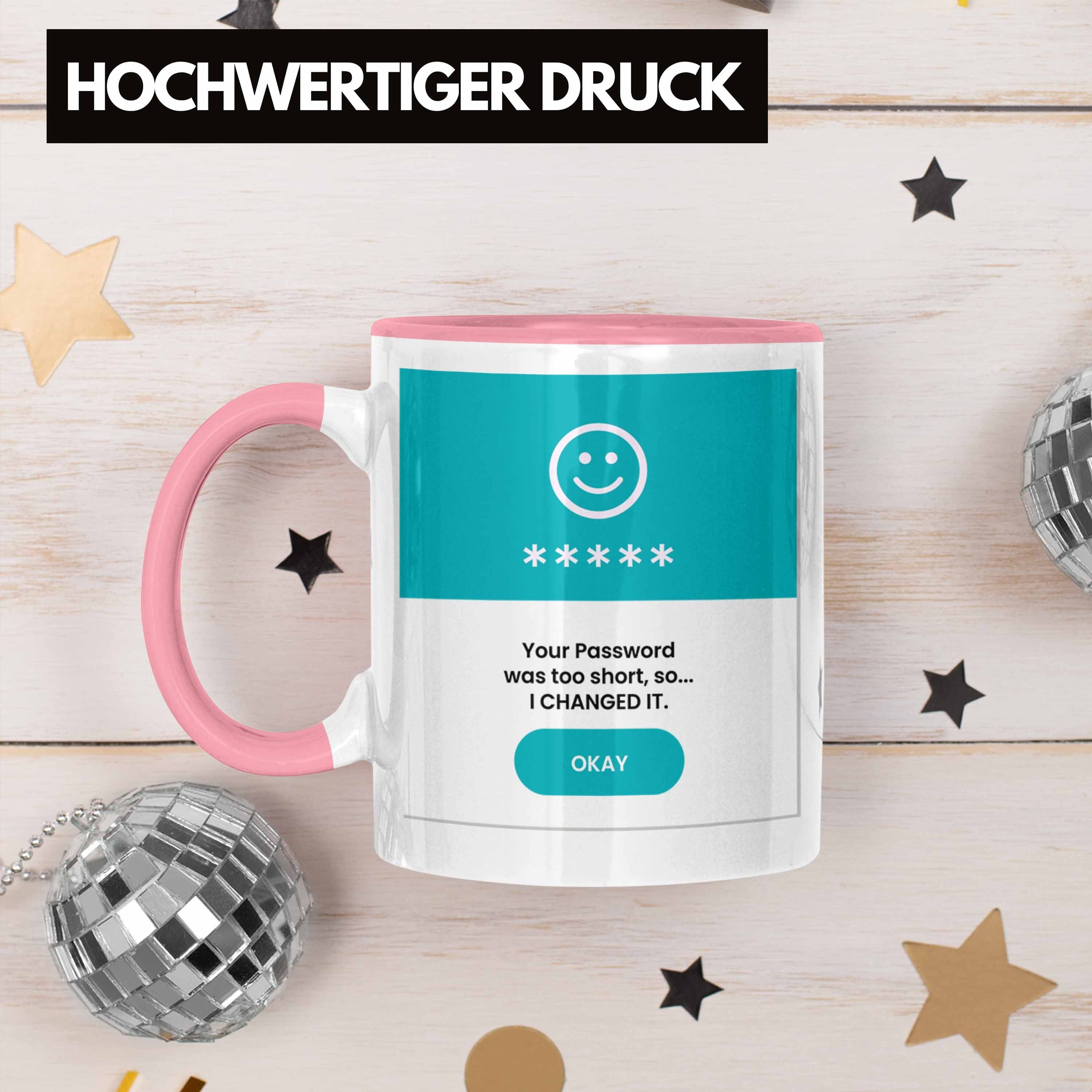 IT P Hacker Tasse Zu Trendation War Dein Rosa Hacking Techniker Geschenk Kurz Tasse Passwort