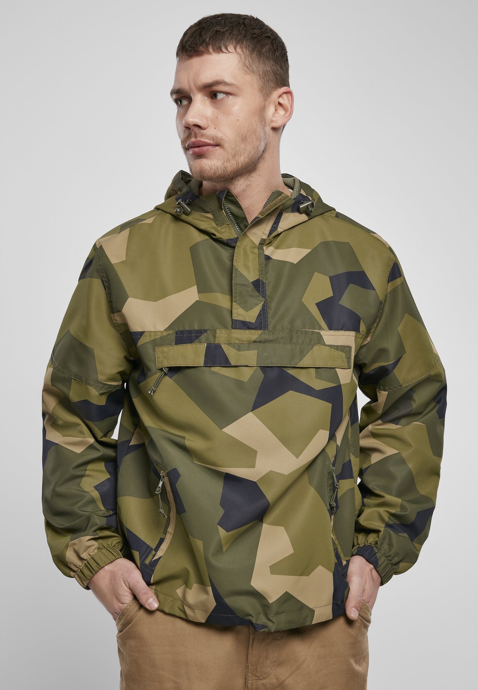 Brandit Outdoorjacke swedisch Jacket Summer Herren Pull camo Over (1-St)