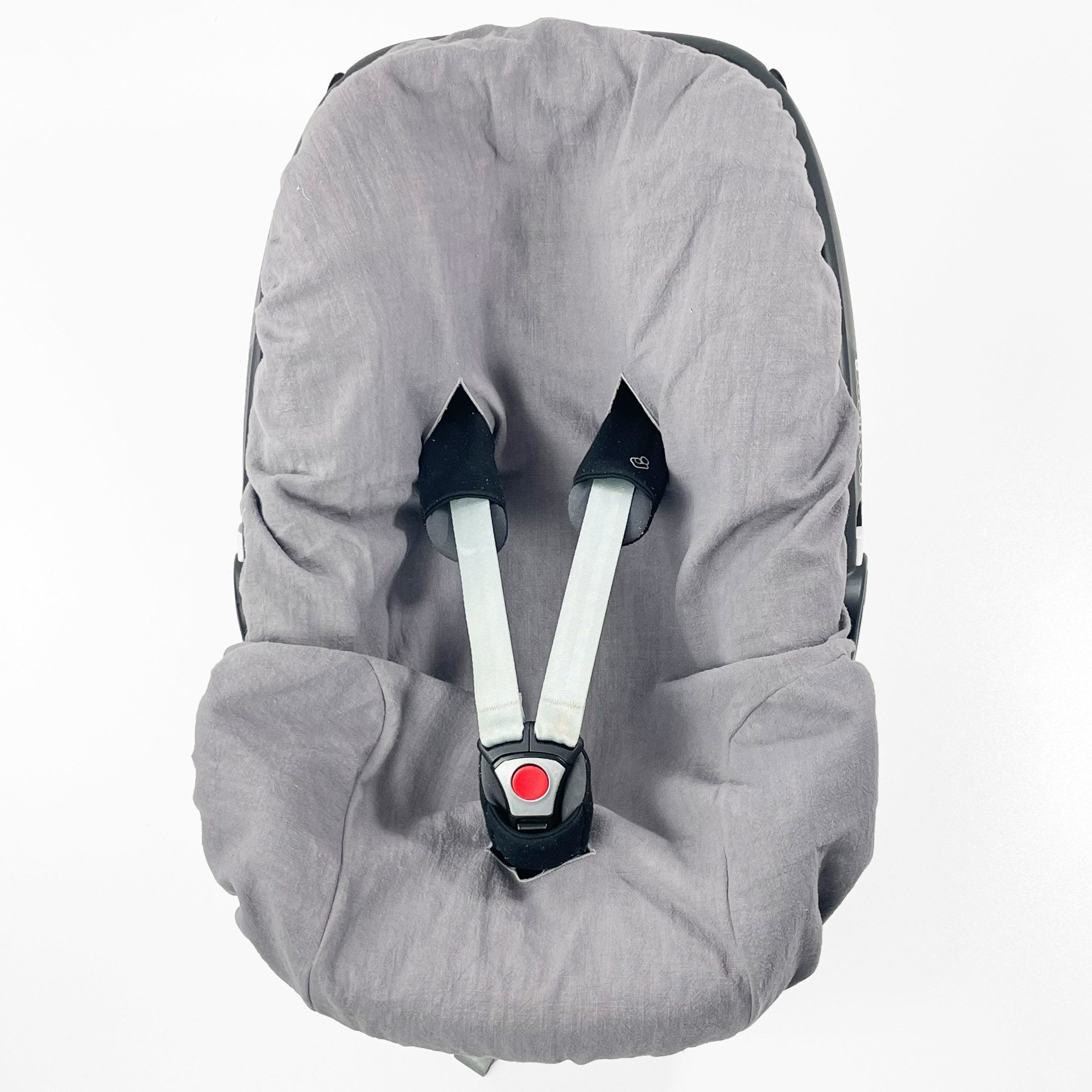 BABEES Kindersitzbezug 100% LEINEN Bezug für Babyschale Leinenbezug Sommerbezug, 100% Leinen