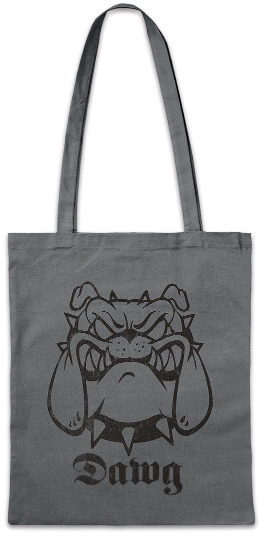 Beuteltasche Dawg Stofftasche Dog Kettenhalsband Kette Bissiger Hund Briefträger
