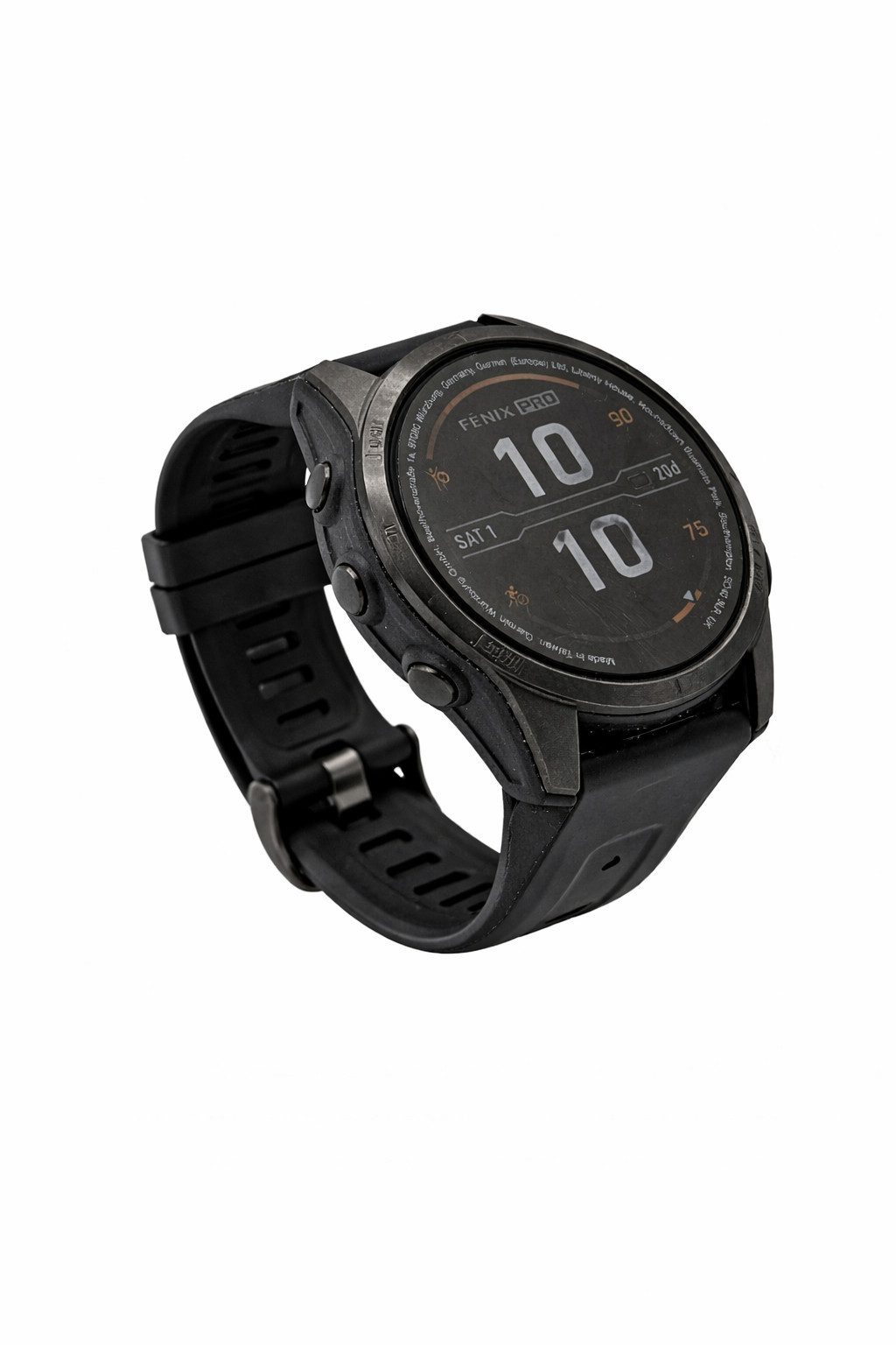 Garmin fēnix® 7 Pro Smartwatch (3,04 cm cm/1,2 Zoll, Garmin OS) Einzelartikel, 2-tlg., Smartwatch inkl. Silikon-Armband und Lade-/Datenkabel, Solar-Ladelinse; Saphirglas; Titan-Lünette; Taschenlampe; Gen 5 Sensor