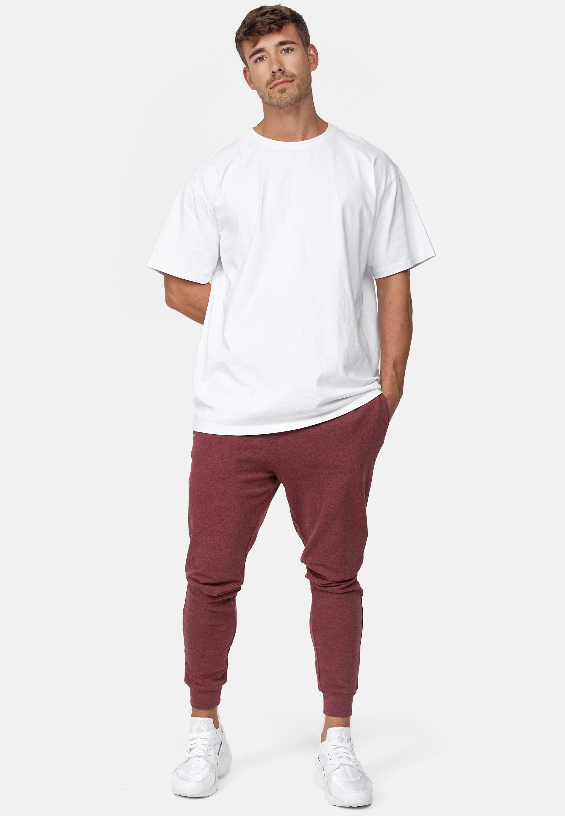 Indicode Mix Eberline Jogger Bordeaux Pants