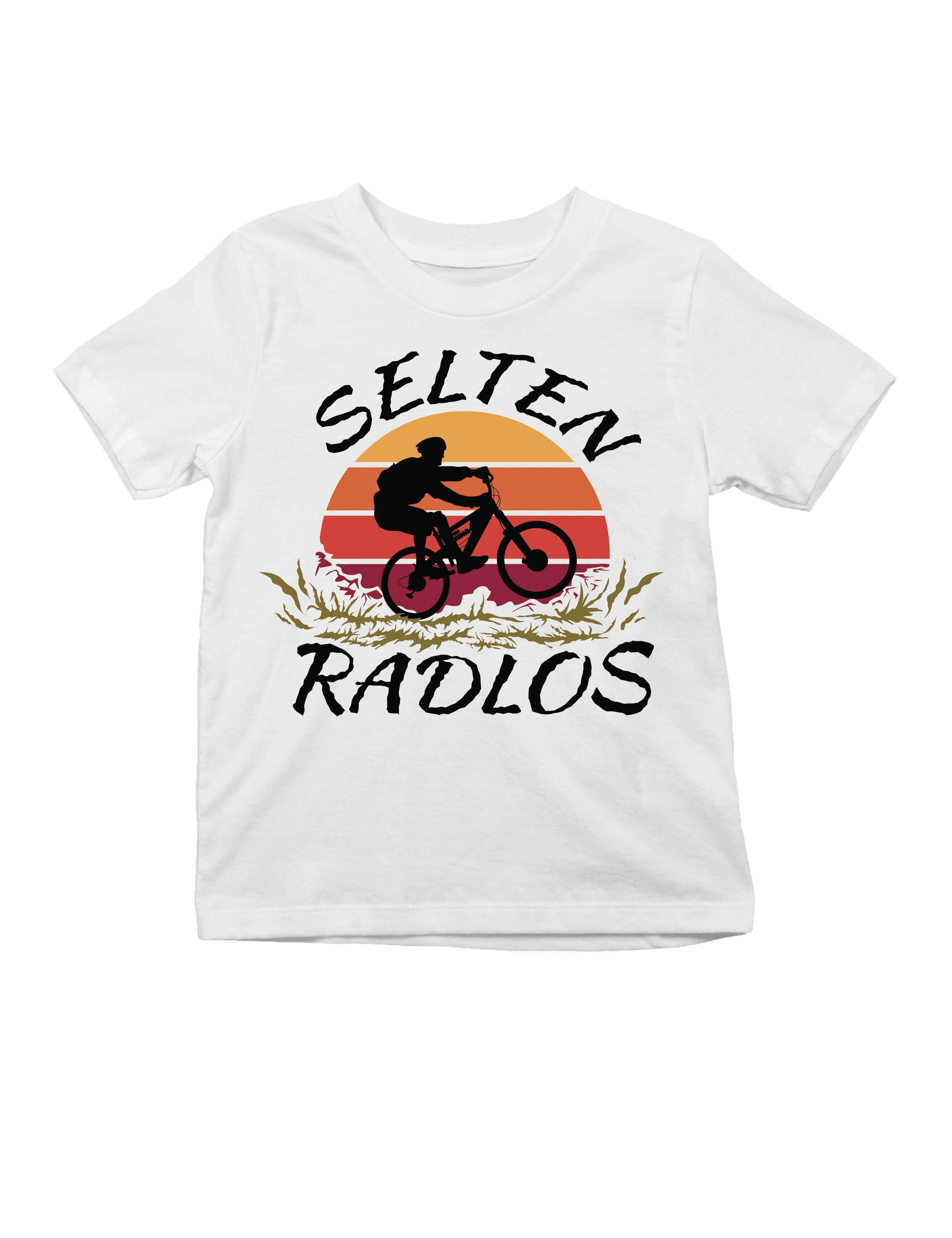 Print-Shirt "Selten Radlos" Kinder T-Shirt mit Lustigen Print Geschenk