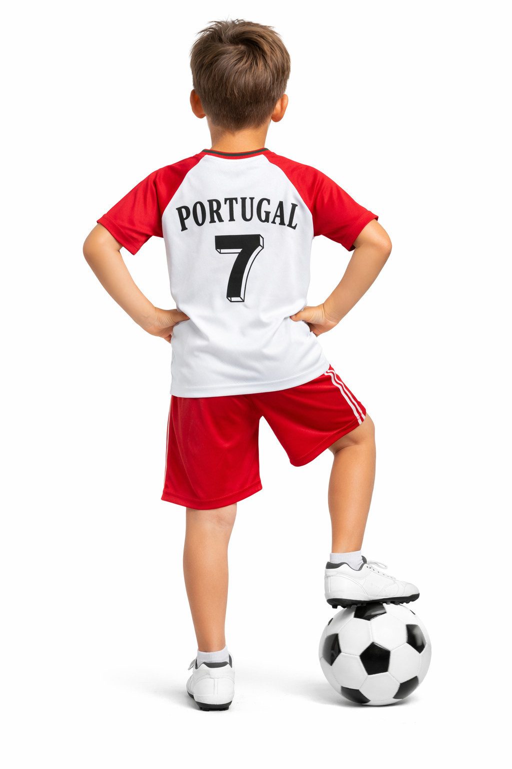 Fashion Boy Fußballtrikot Fussball Fan Set Portugal, Trikot + Shorts, JS286e (Set)