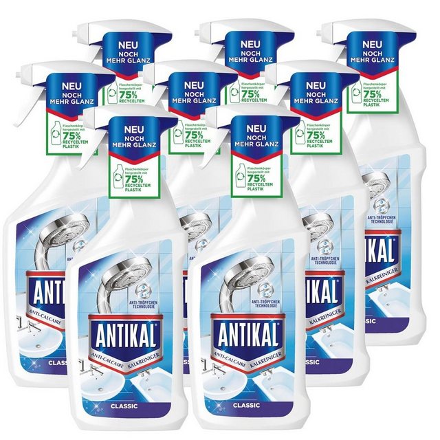 Antikal Antikal Kalkreiniger Spray 750ml – Entfernt hartnäckige Kalkbeläge (8e Badreiniger