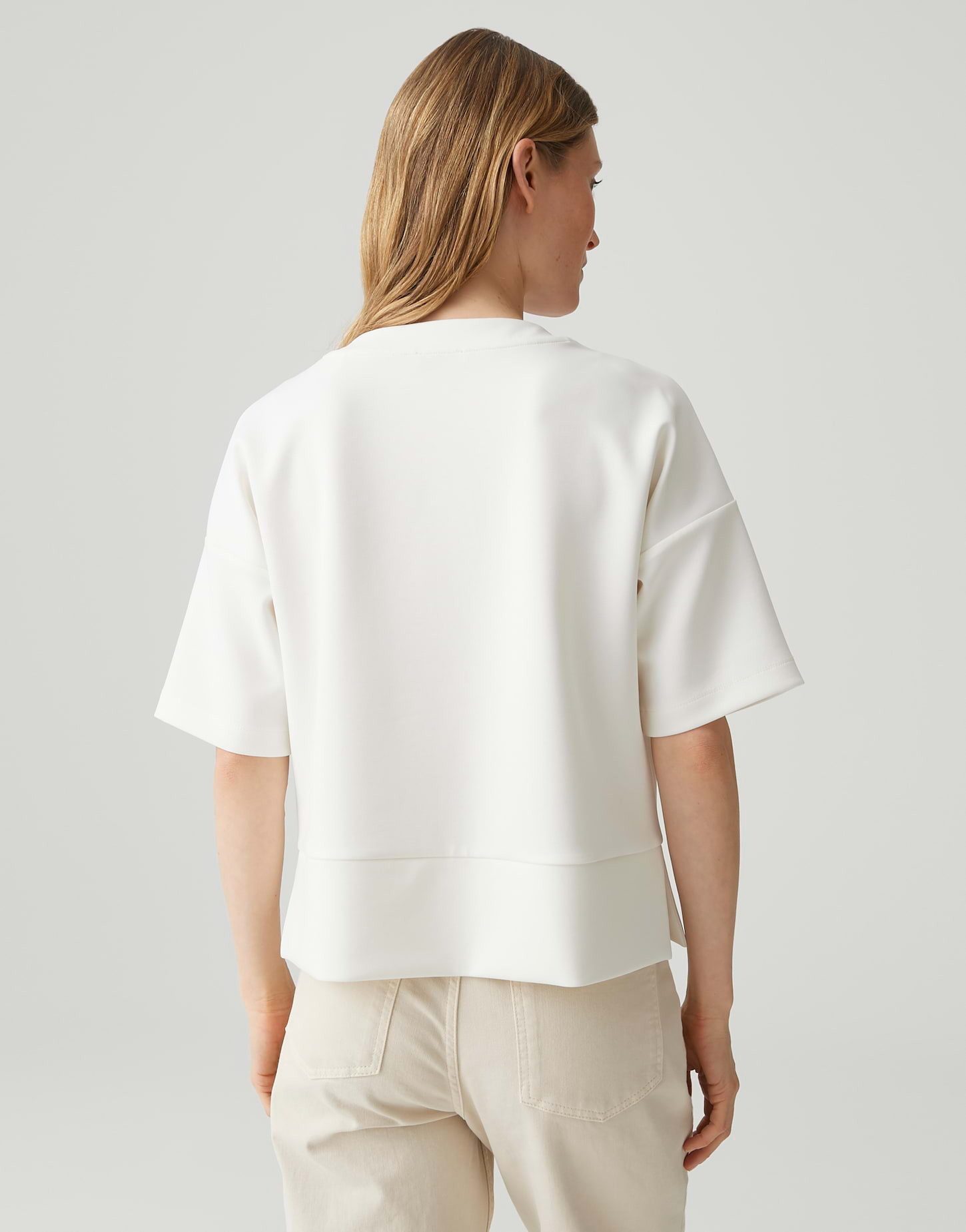 OPUS Sweatshirt Sweatshirt GASOPI Loose aus Modal Mix