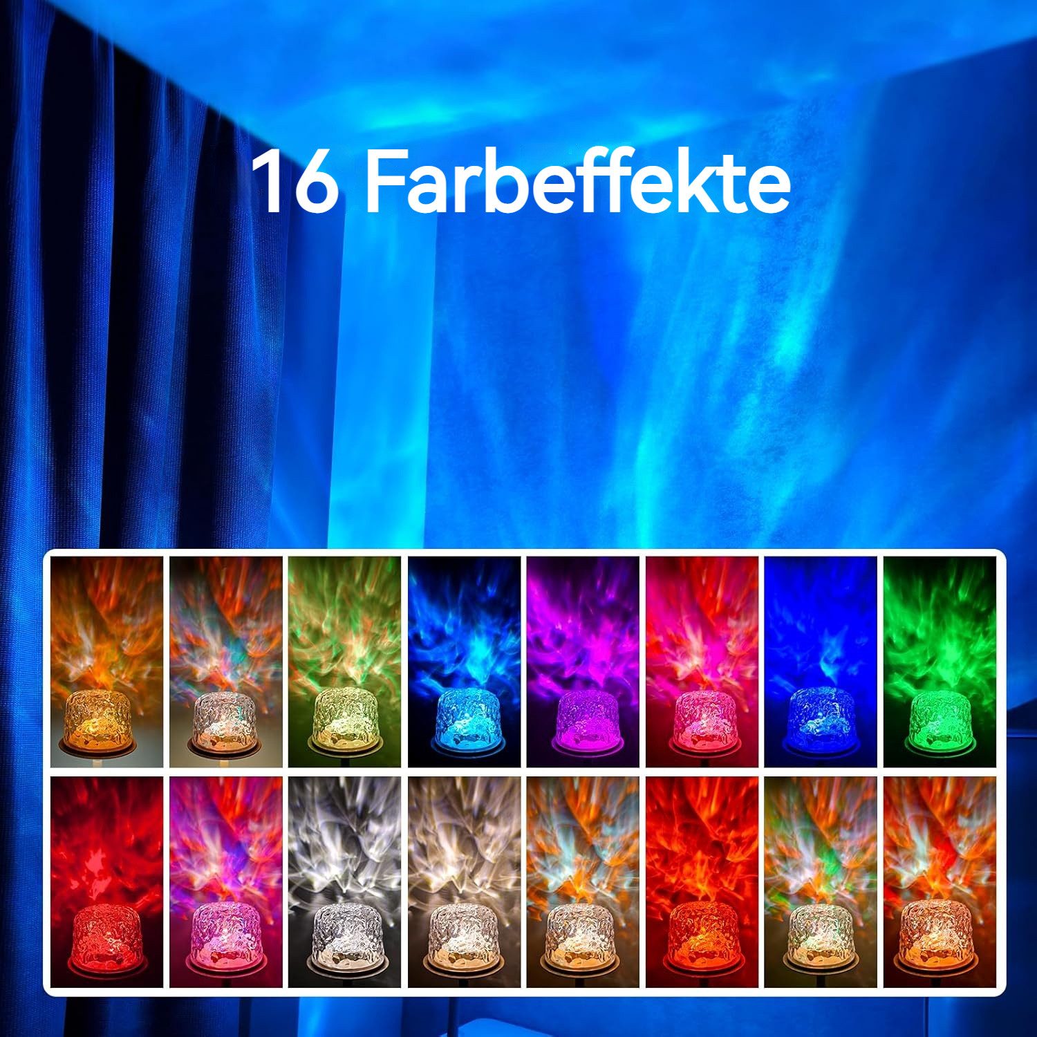 BlingBin LED Tischleuchte Ocean Lamp Wasserwellenlampe, günstig online kaufen