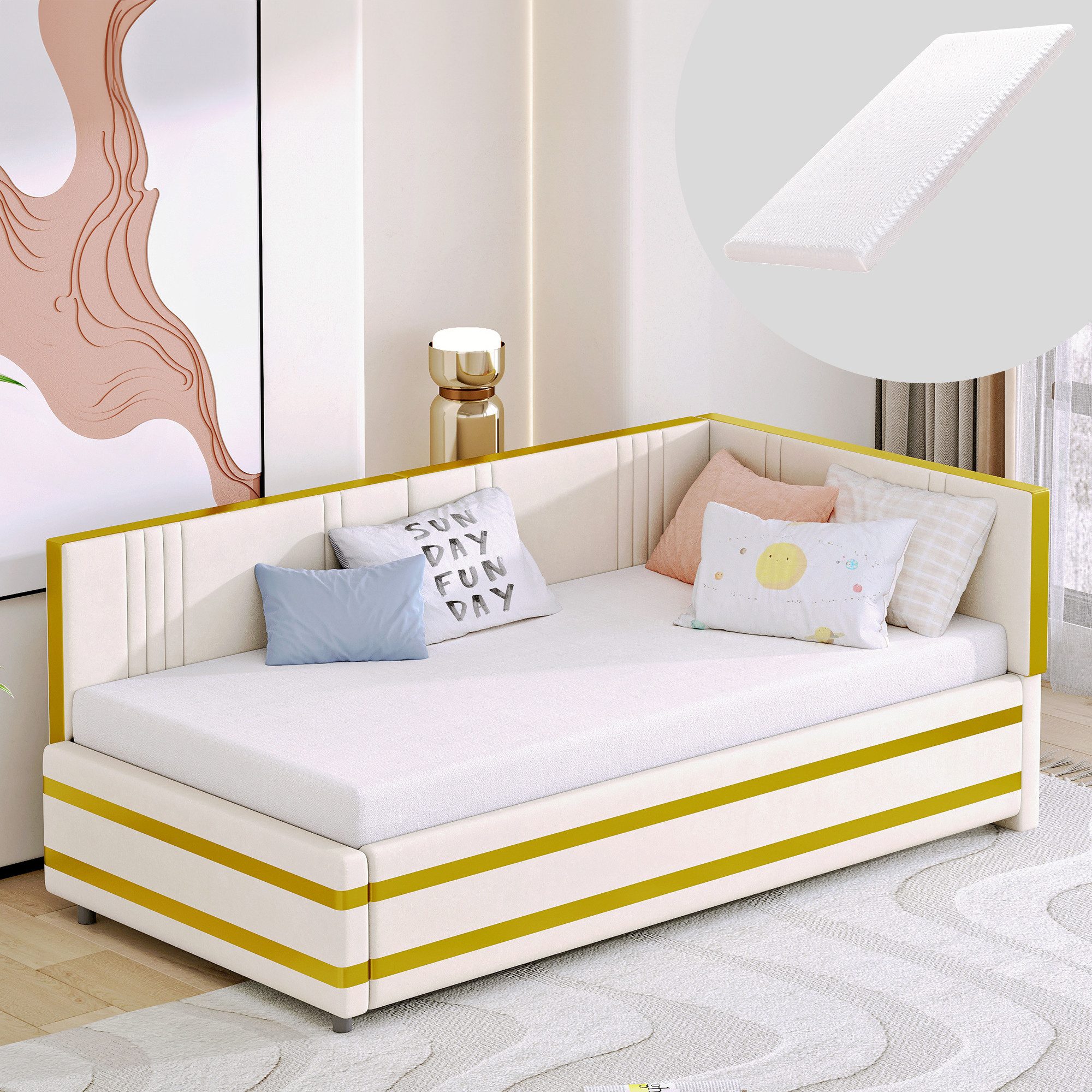 HAUSS SPOLE Schlafsofa 90x200cm Sofabett Multifunktionsbett günstig online kaufen