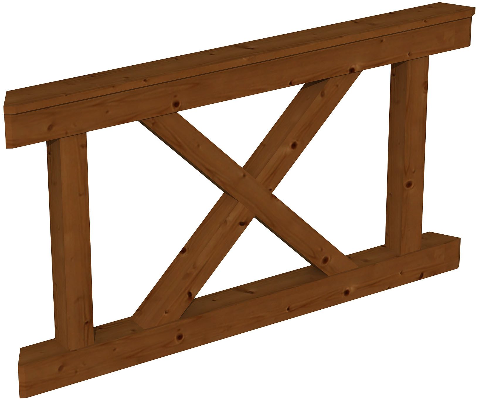 Brüstungsgeländer Andreaskreuz