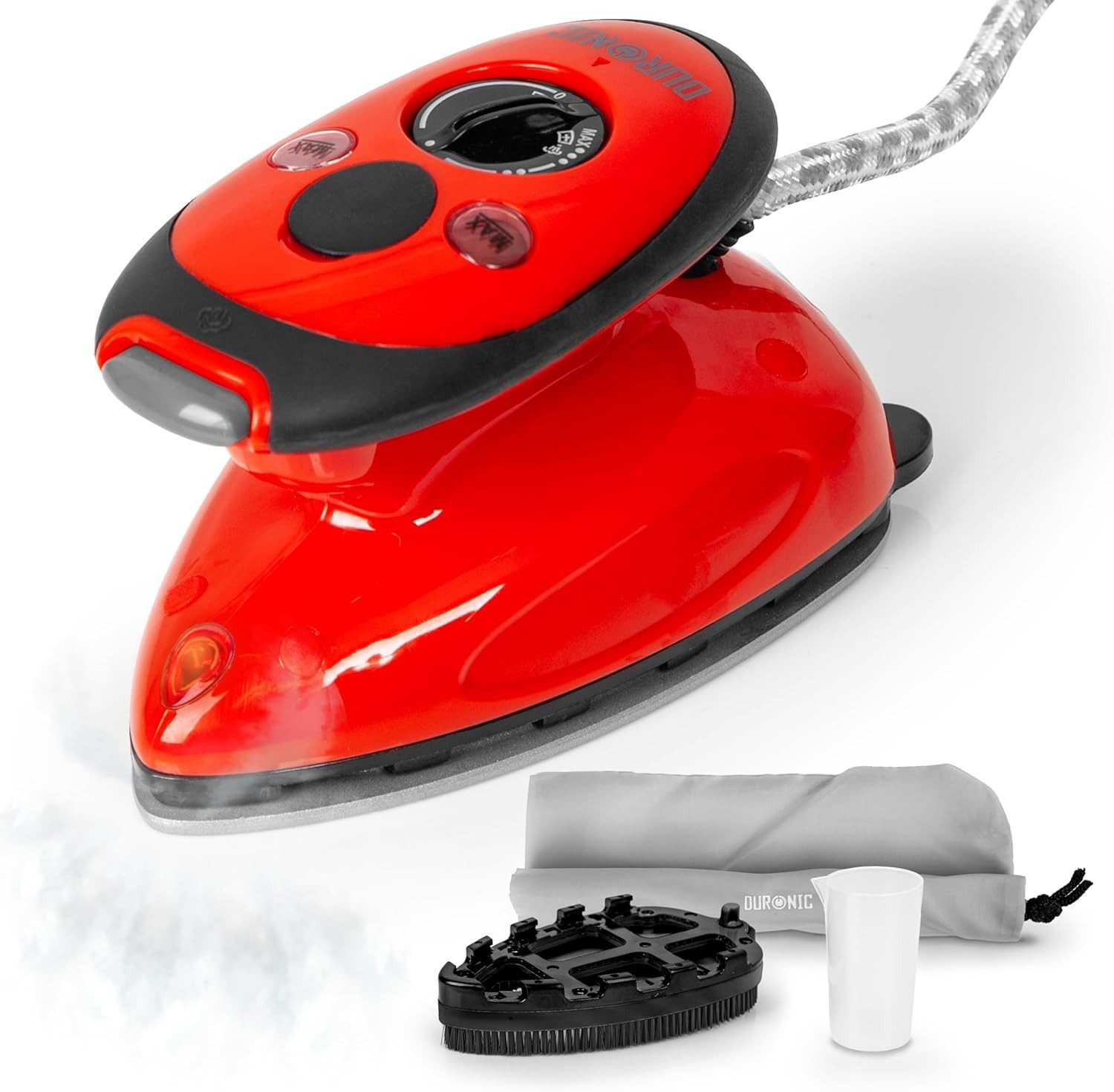 Duronic Reise-Dampfbügeleisen SI2 RD Дорожный утюг, 375 W Minibügeleisen, Утюги für Hobby
