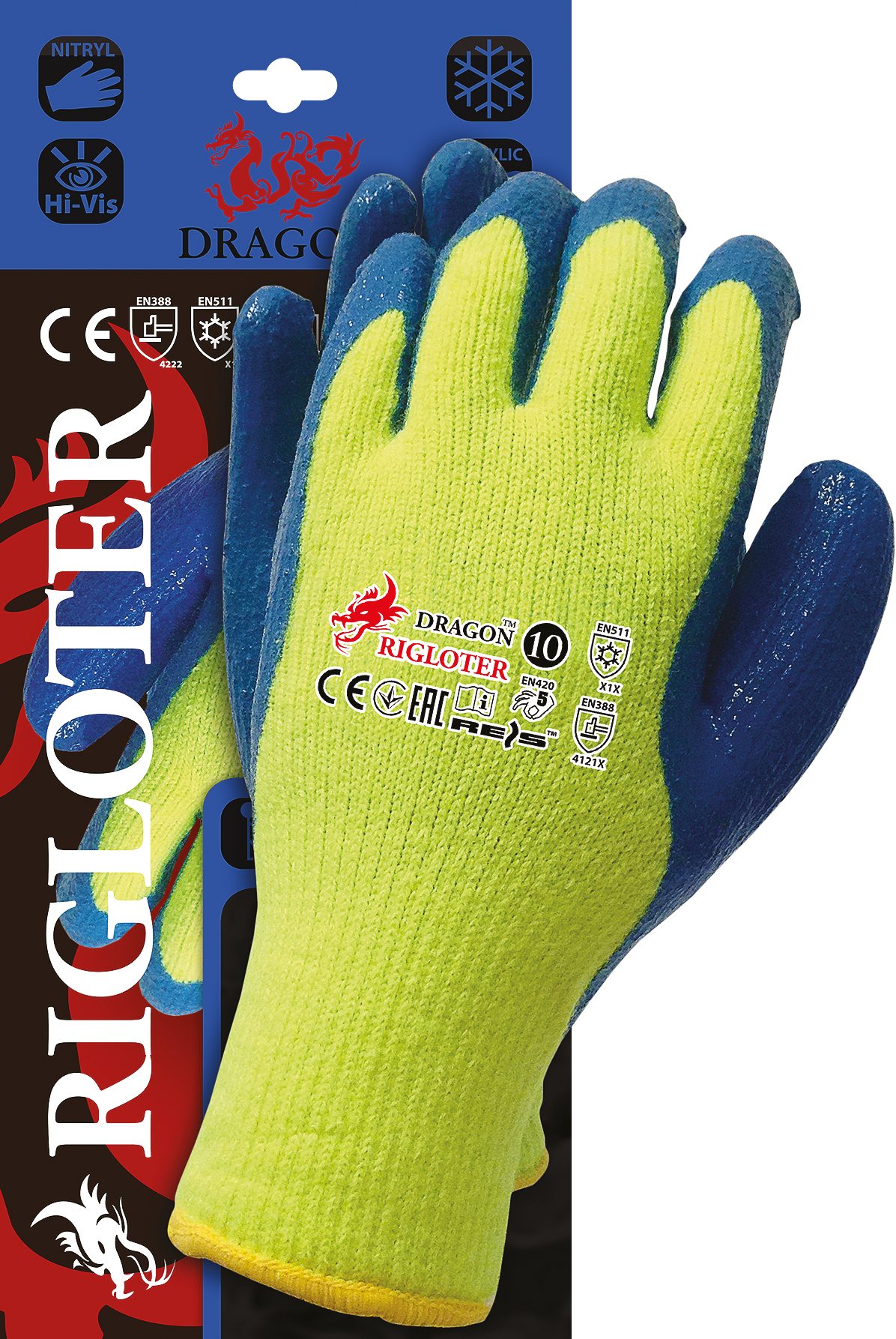 Reis Arbeitshandschuhe 1 Paar Winterhandschuhe Schutzhandschuhe Arbeitshandschuhe Gefüttert