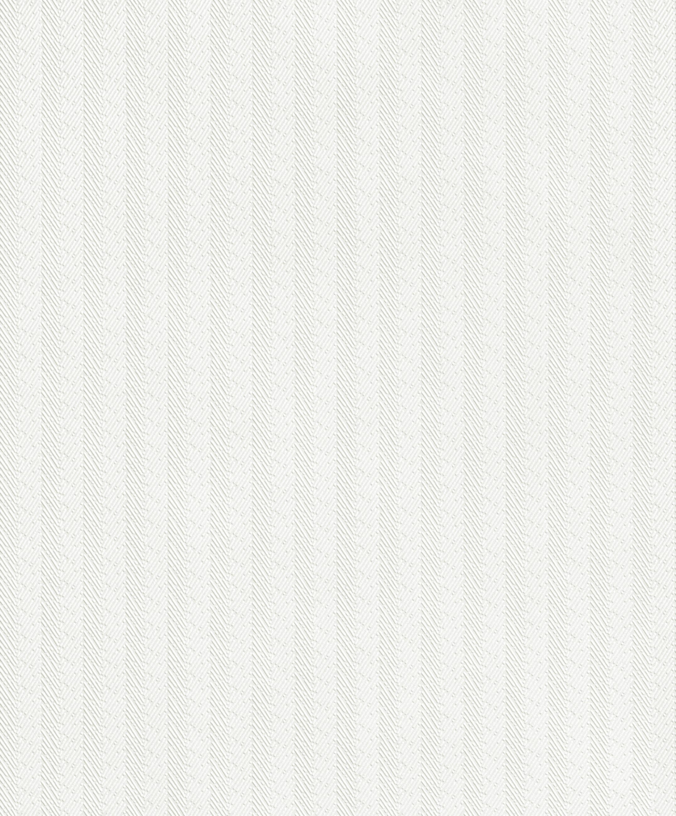 Rasch Vliestapete Überstreichbar mit feinem Fischgrätmuster - 2,50m x 1,06m, aufgeschäumt, gemustert, Fischgratmuster, grafisch, Zick-Zack, geometrisch, (1 St), doppelbreit (106cm), überstreichbar