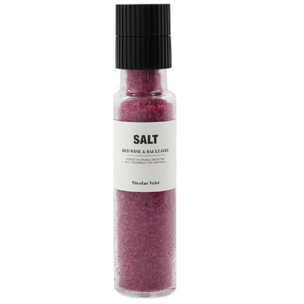 Nicolas Vahé Gewürz Salz mit Rotwein und Lorbeer (340g)